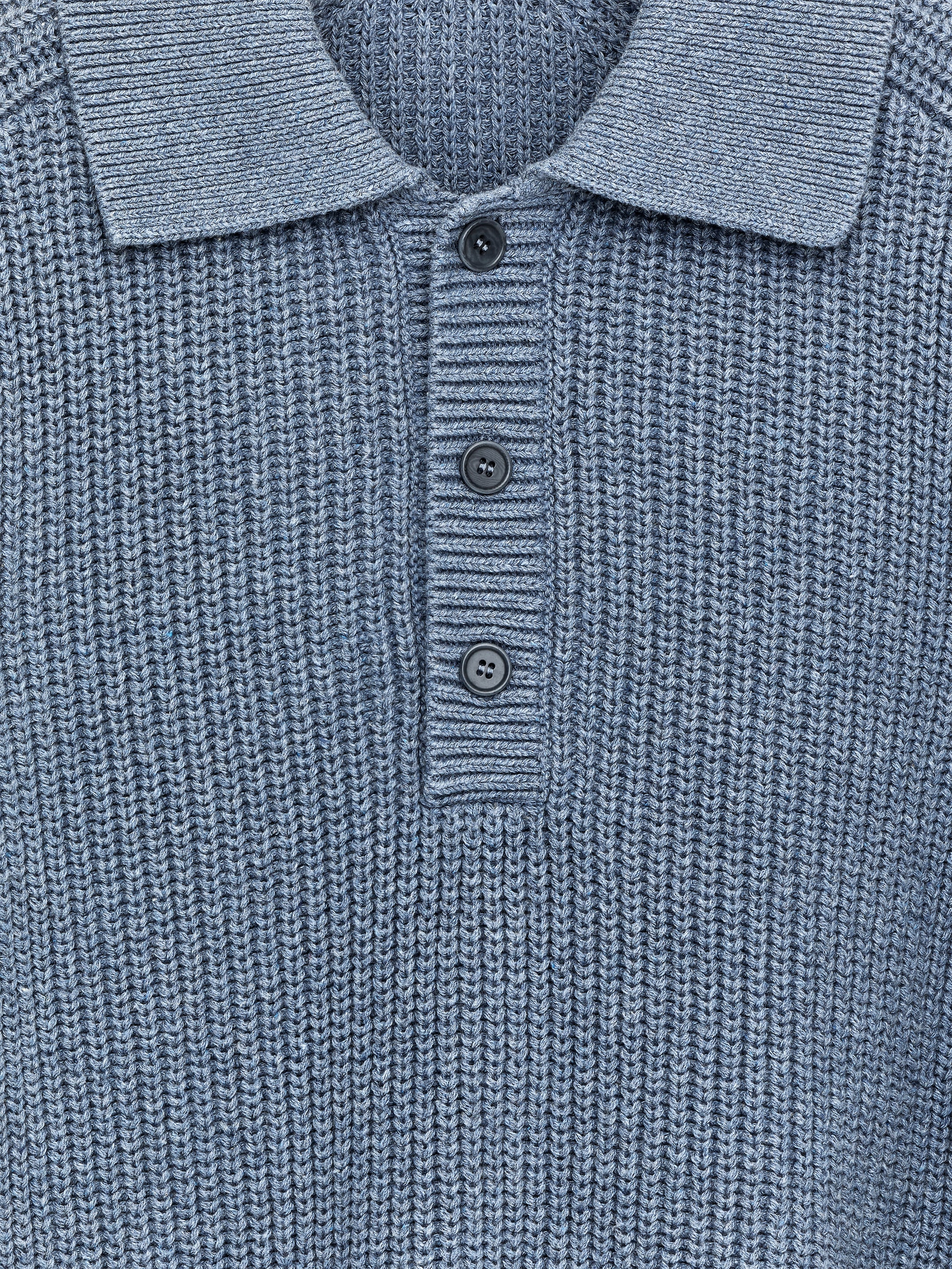 Chunky Cotton-Blend Polo - Blue - Relaxed fit - Men - StillMedia/DescriptiveStillLife - 2