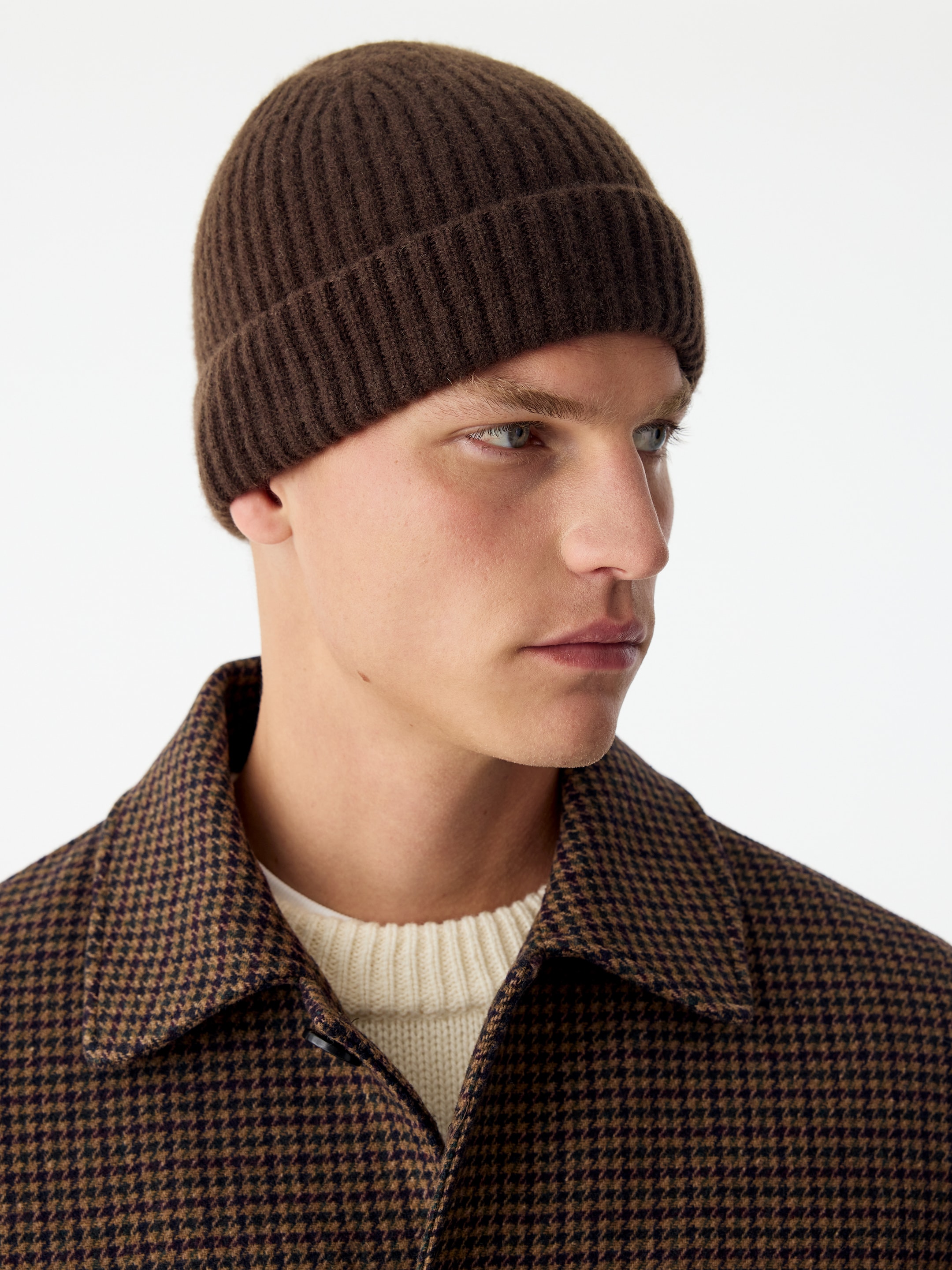 Cashmere-Wool Beanie - Dark Brown - men - StillMedia/Lookbook - 5