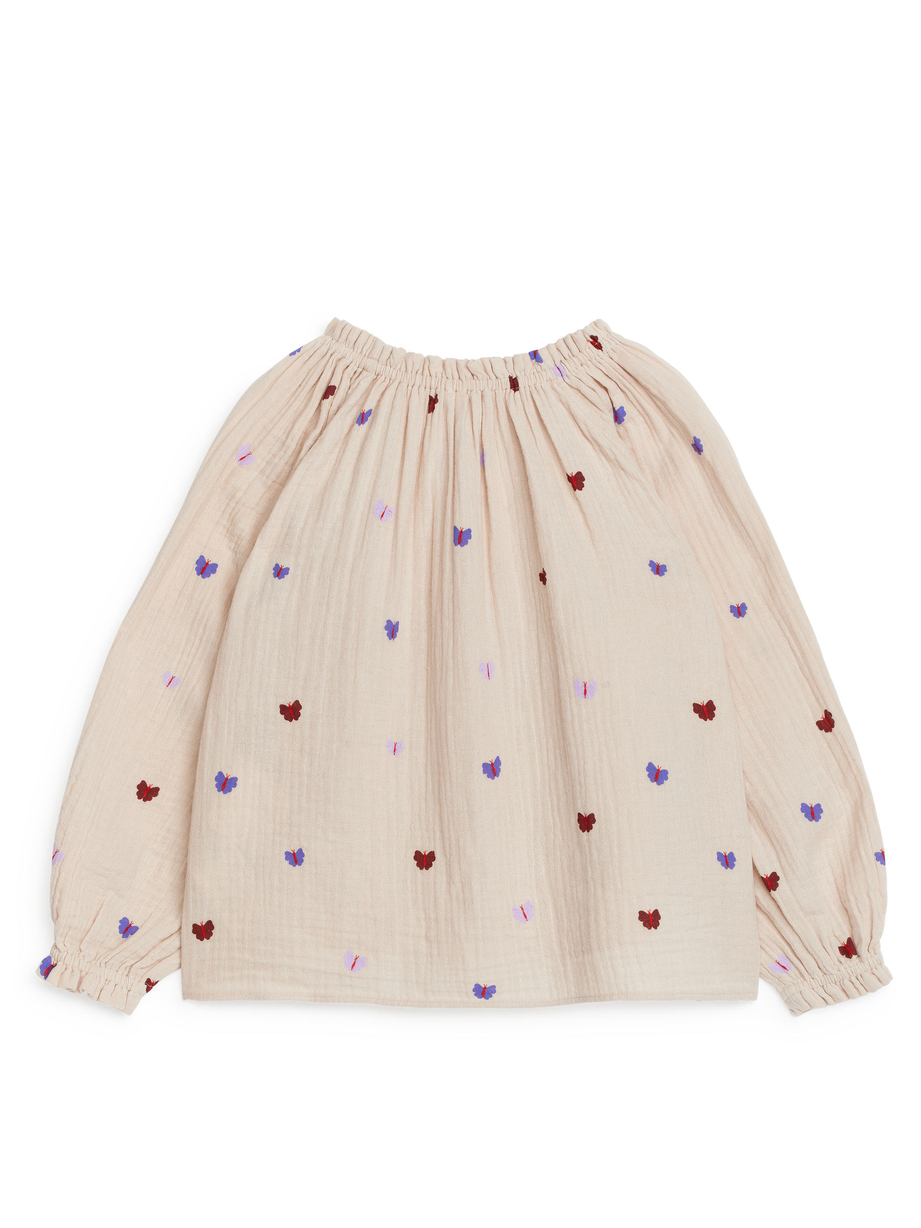 Rüschenbluse - Beige/Schmetterlinge - Regular Fit - Kinder - StillMedia/DescriptiveStillLife - 2