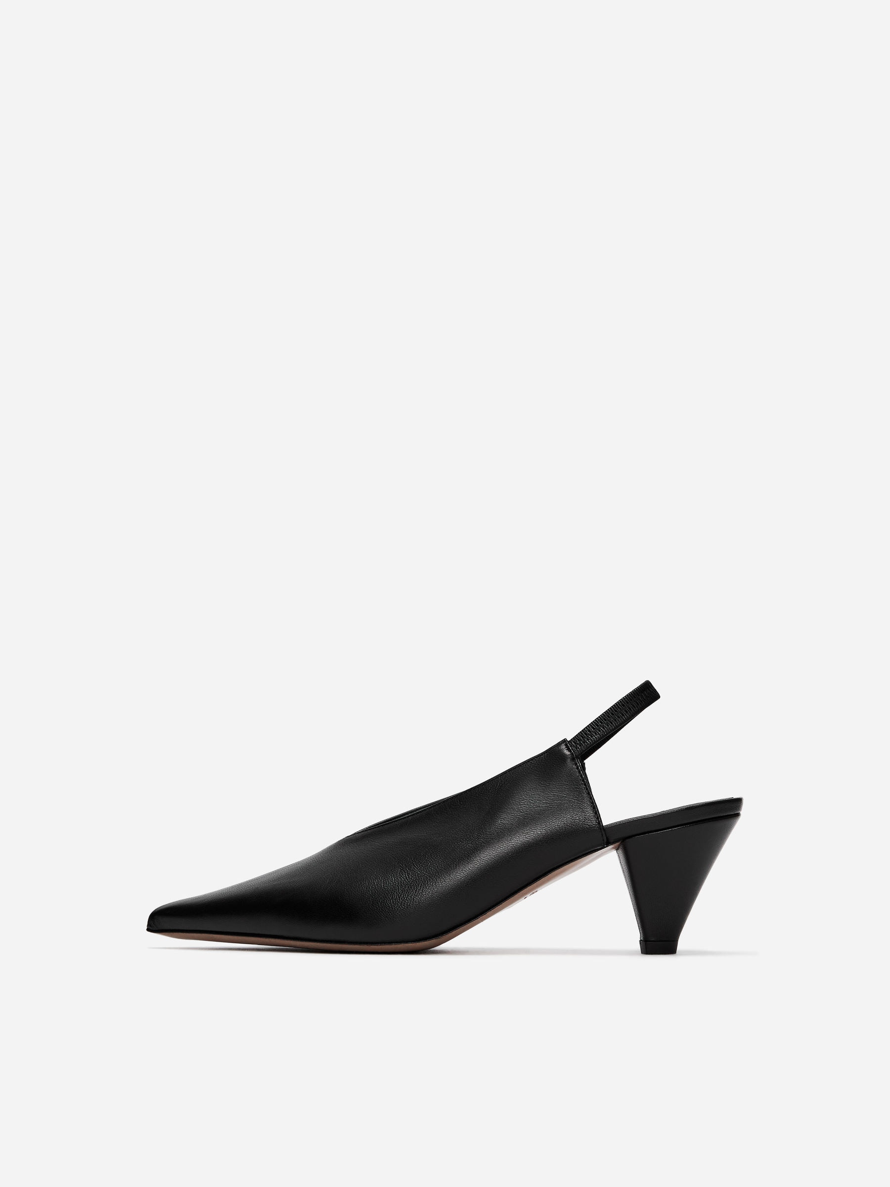 Slingback Leather Pumps - Black - Women - StillMedia/DescriptiveStillLife - 11