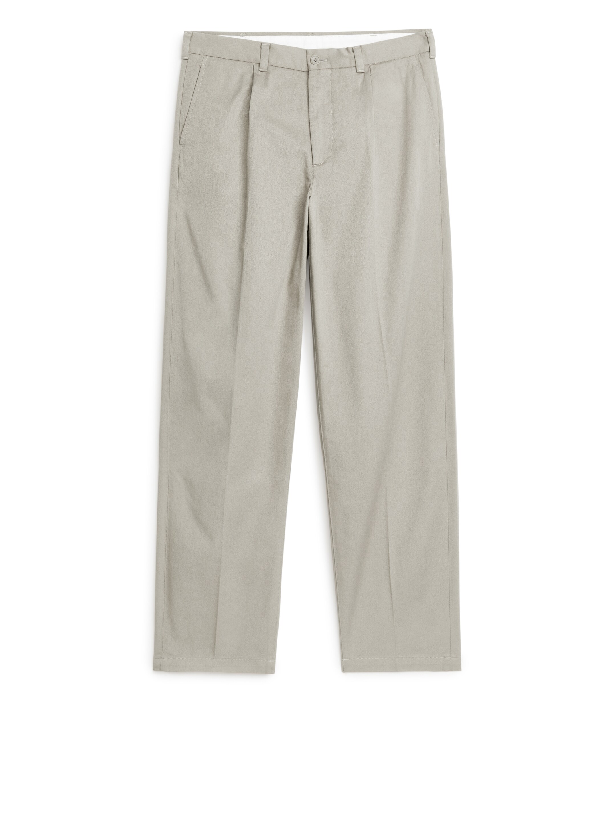 Grotere afbeelding bekijken: Chino van katoenen keperstof - grijs - HEREN | H&M NL 1