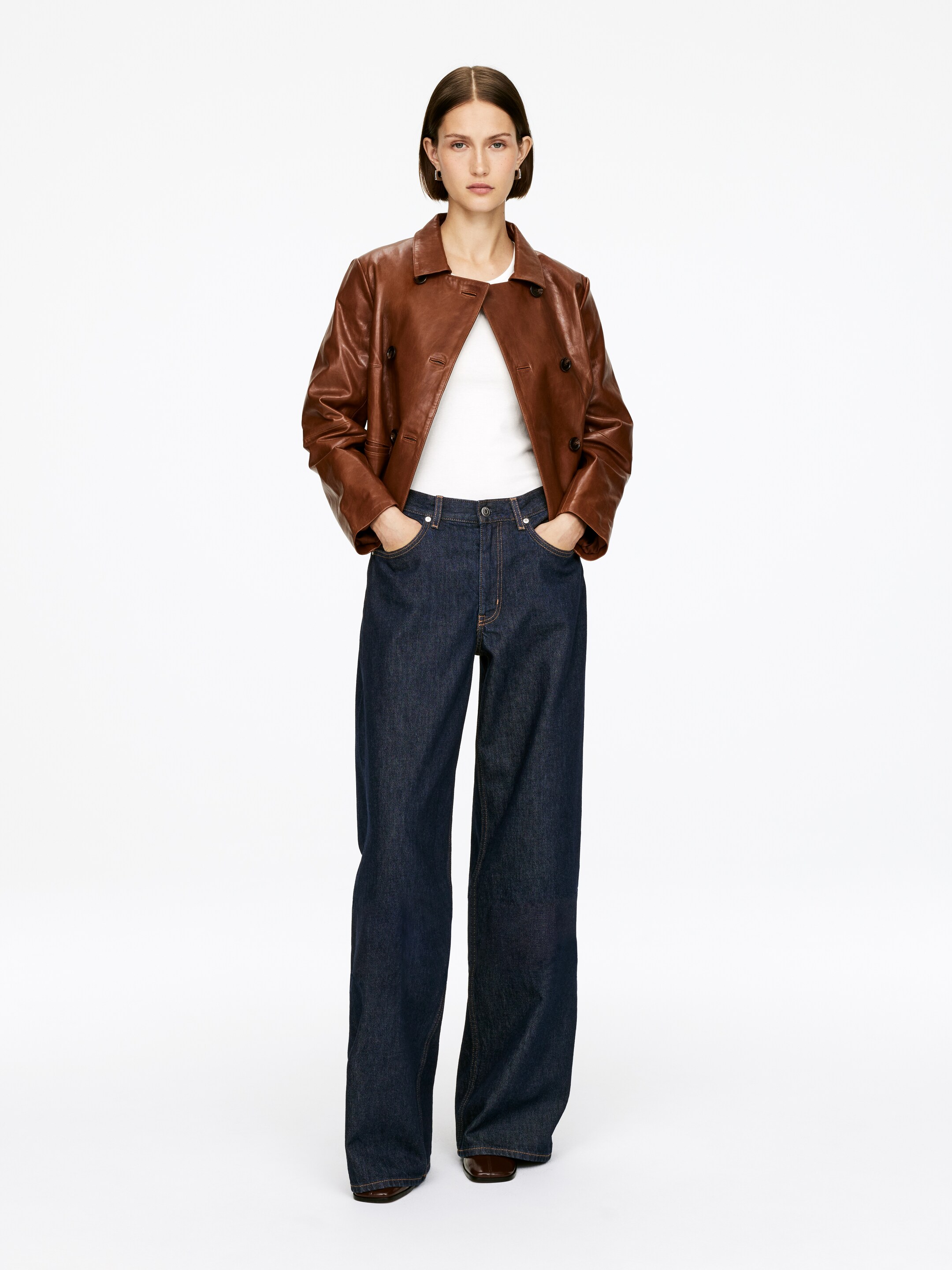 Zobraziť väčší obrázok: CLOUD Loose Wide Jeans - Tmavomodrá - ŽENY | H&M SK 2