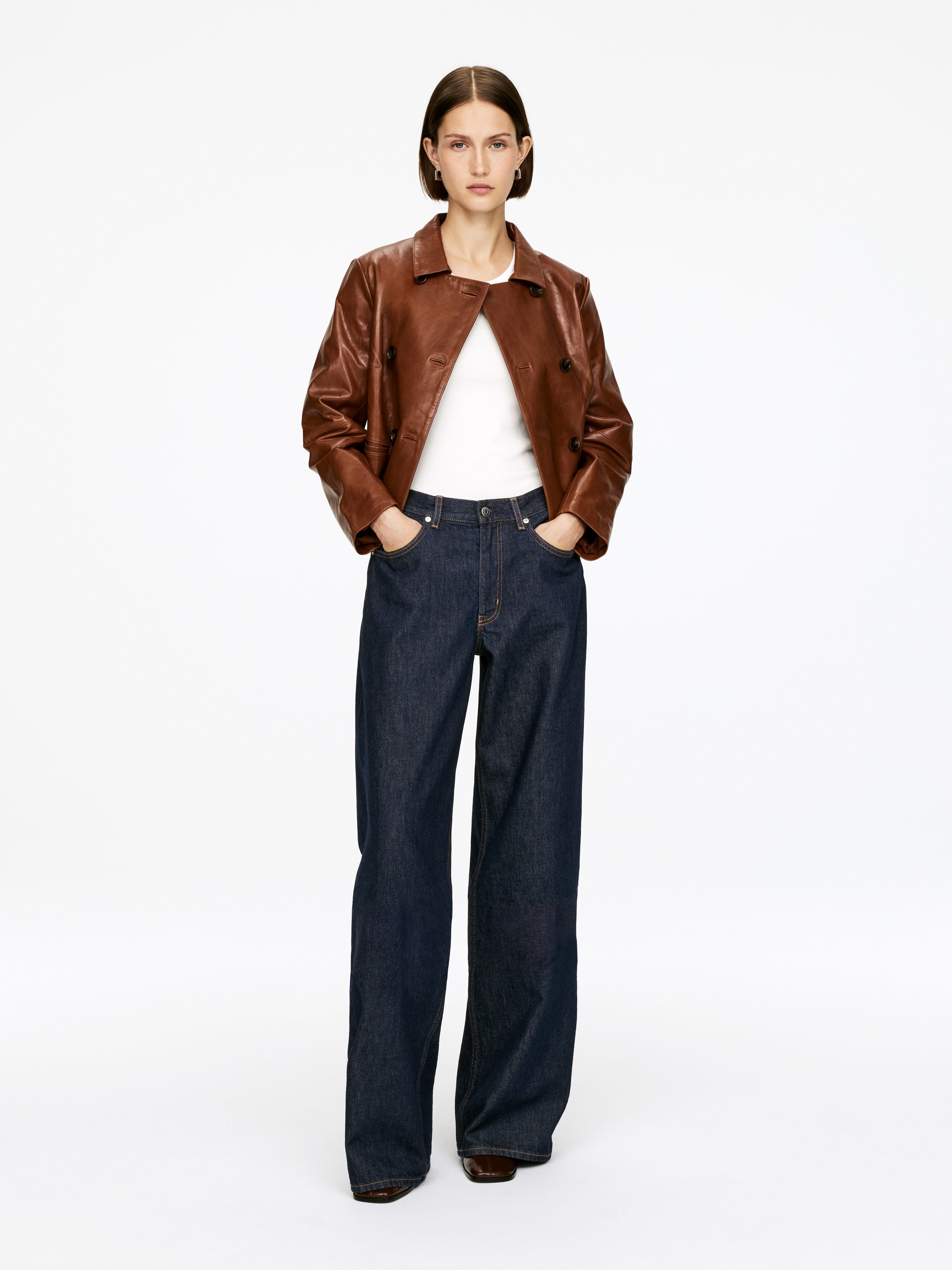 CLOUD vida jeans med lös passform - Mörkblå - Relaxed fit - Women - StillMedia/Lookbook - 19