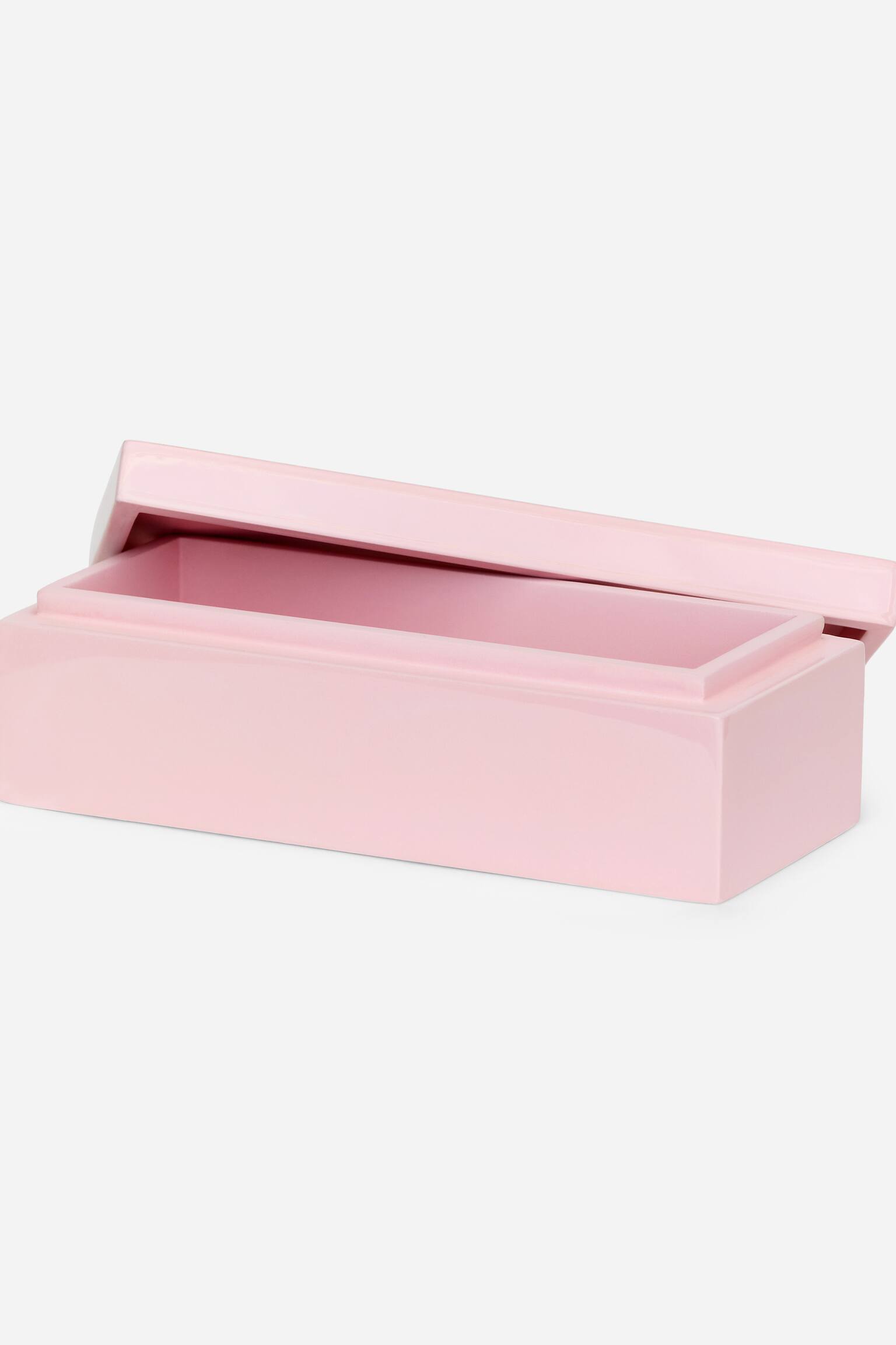 Lacquered Box 7 x 17 cm - Pink/Bright Green - 2