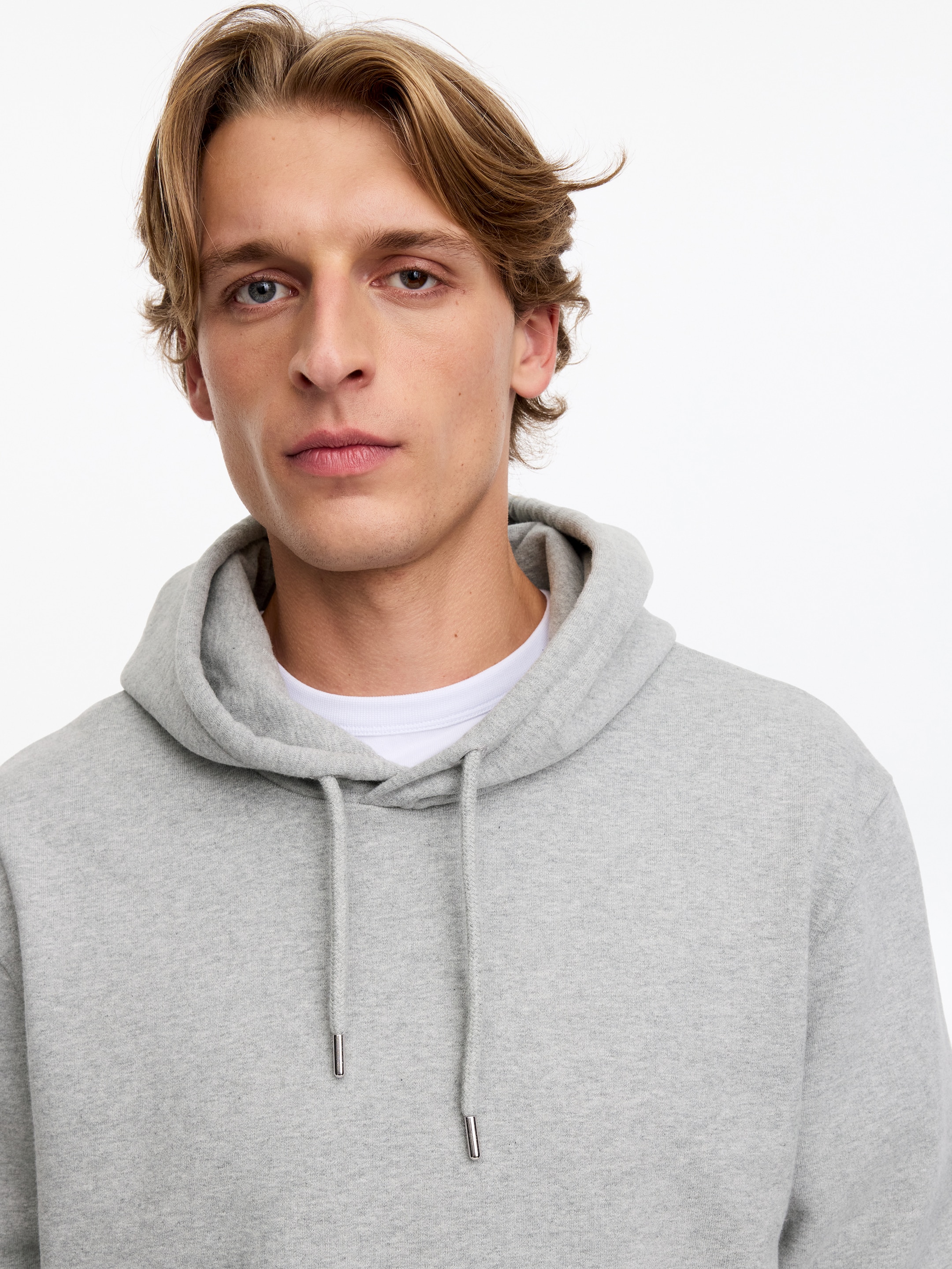 Bluza z kapturem - Grey Melange - Fason normalny - men - StillMedia/Lookbook - 4