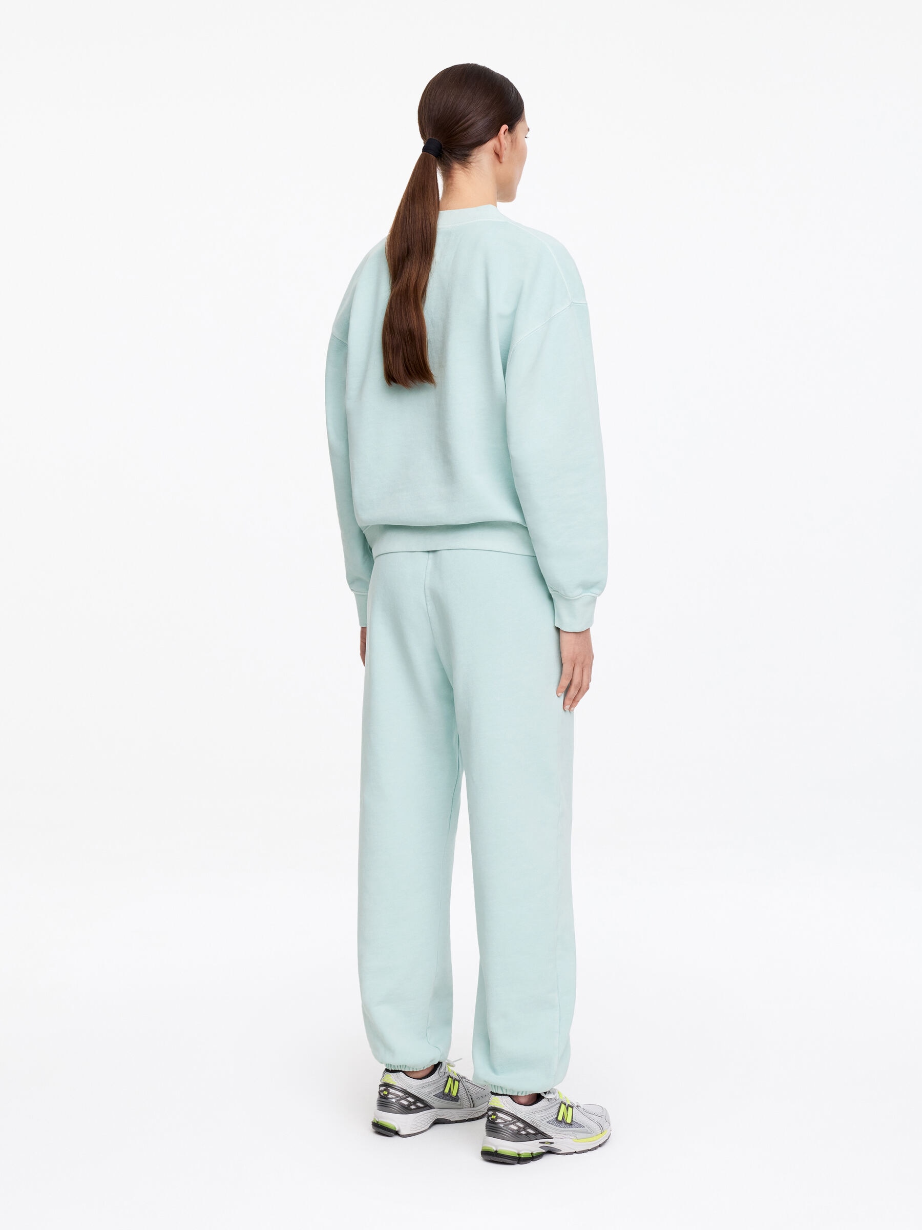 Pantalones deportivos de rizo francés - Turquesa claro - Corte estándar - Women - StillMedia/Lookbook - 3