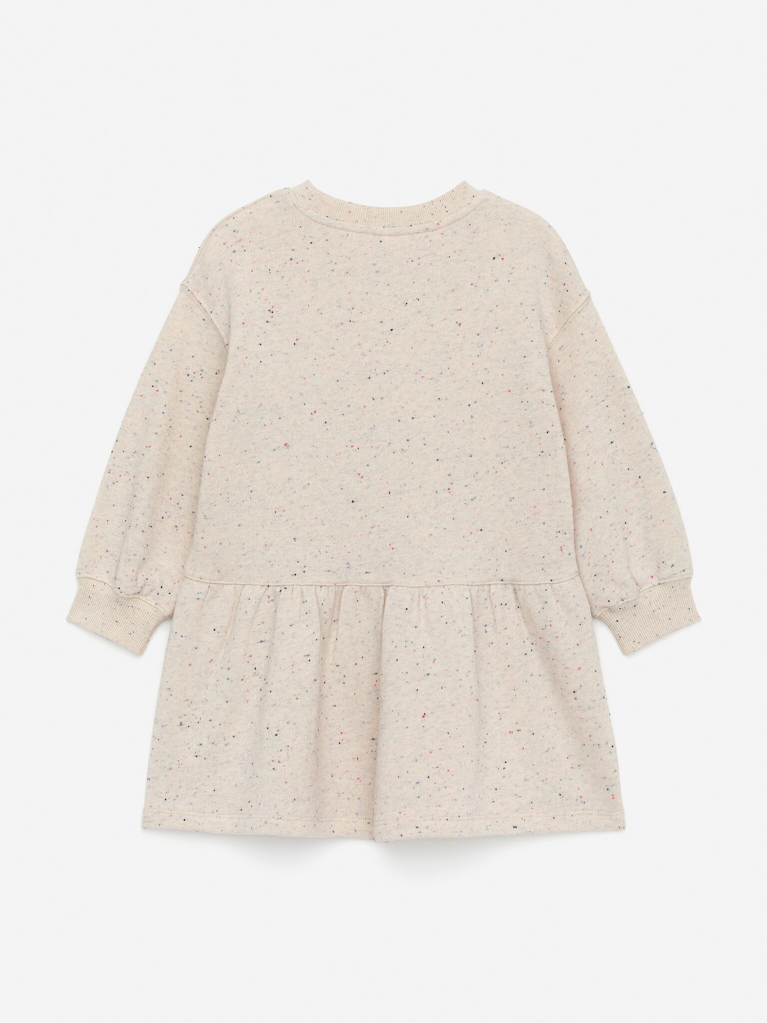 Robe sweat-shirt oversize - Beige/Neps/Bleu - 2