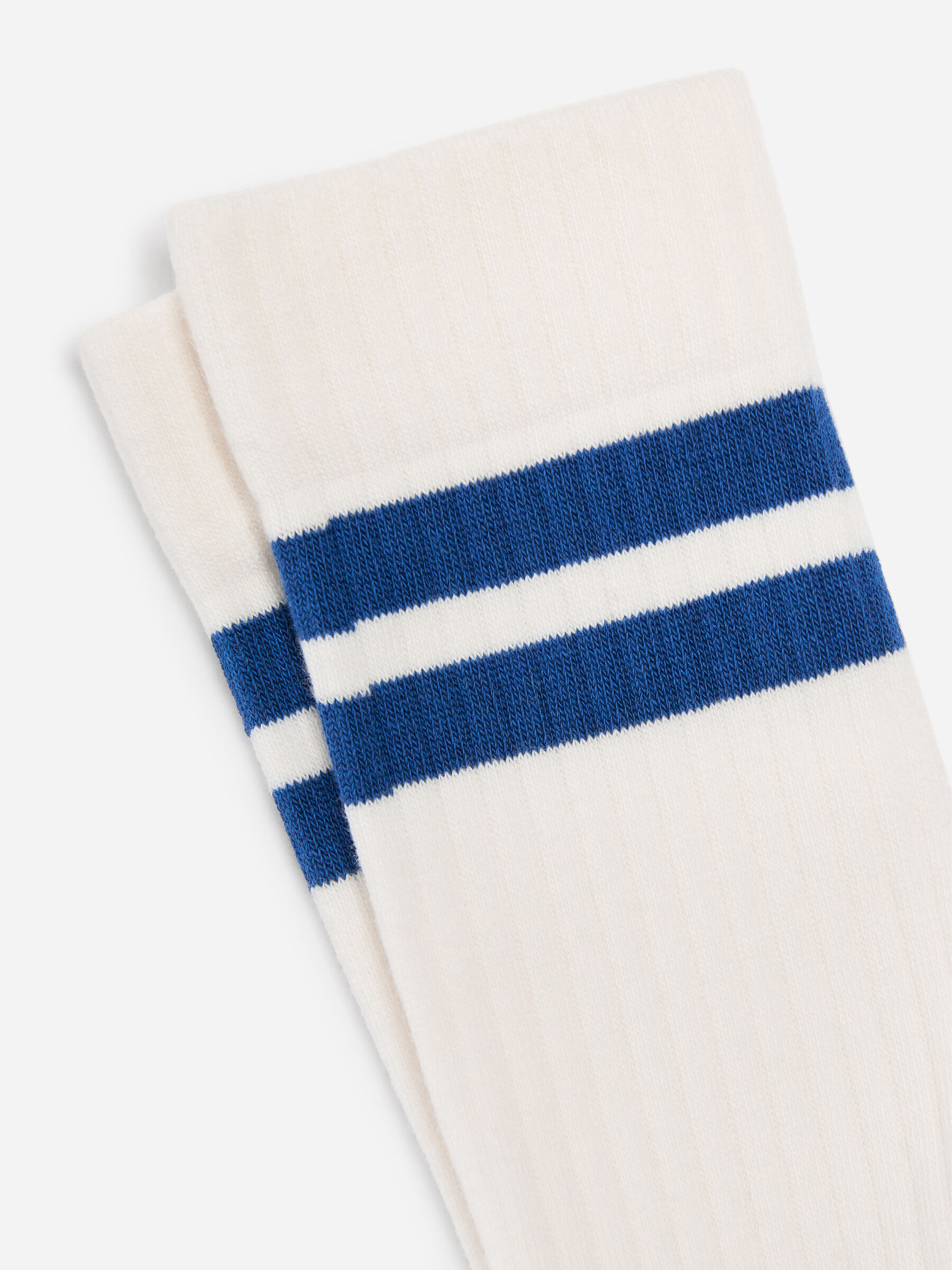 Sportstrumpor i bomull - Off-white/klarblå - Men - StillMedia/DescriptiveDetail - 1