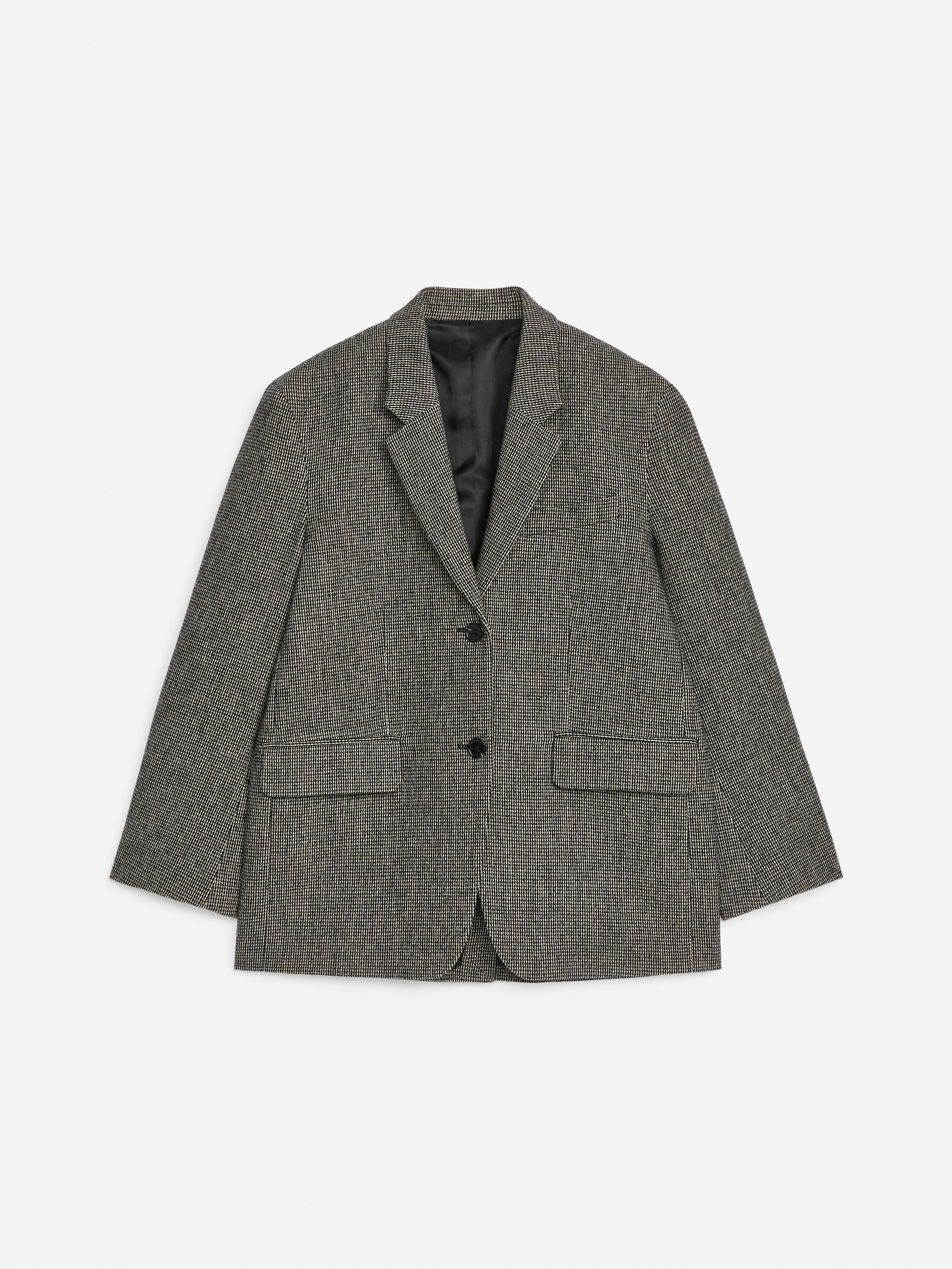 Grotere afbeelding bekijken: Single-breasted blazer - Grijs/geruit - DAMES | H&M NL 1