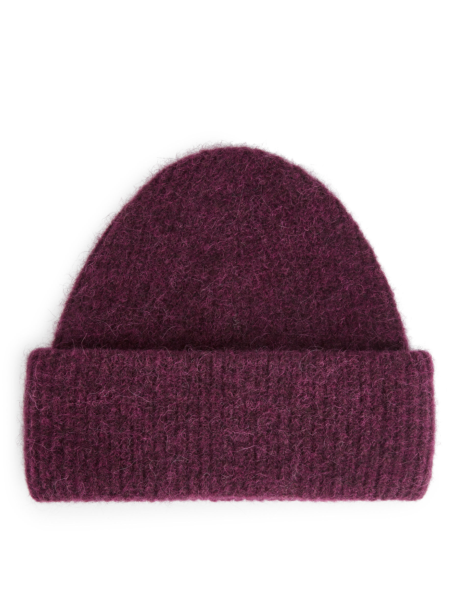 Czapka z mieszanki alpaki i wełny - Burgundy - Women - StillMedia/DescriptiveStillLife - 1