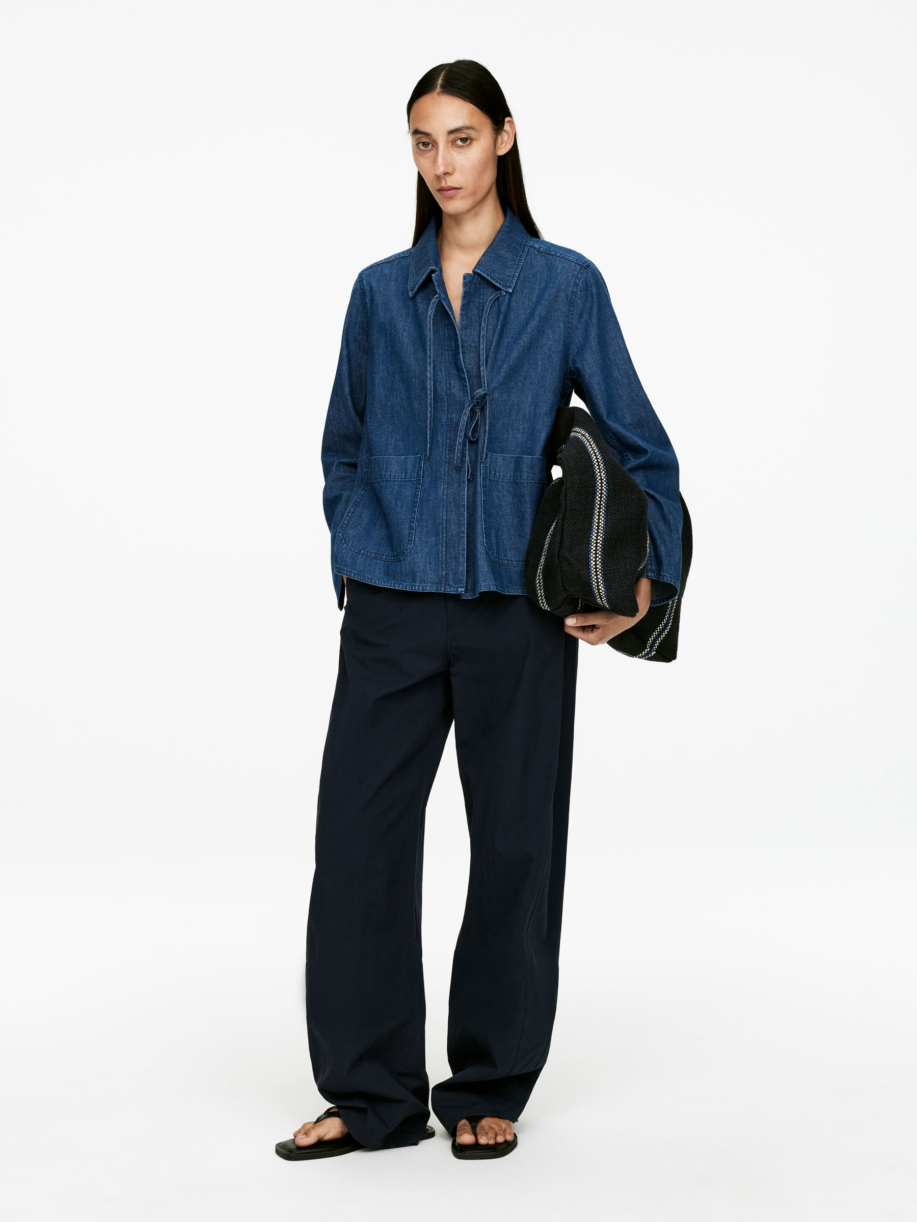 Denim Overshirt - Dark Blue - Regular fit - Women - StillMedia/Lookbook - 5