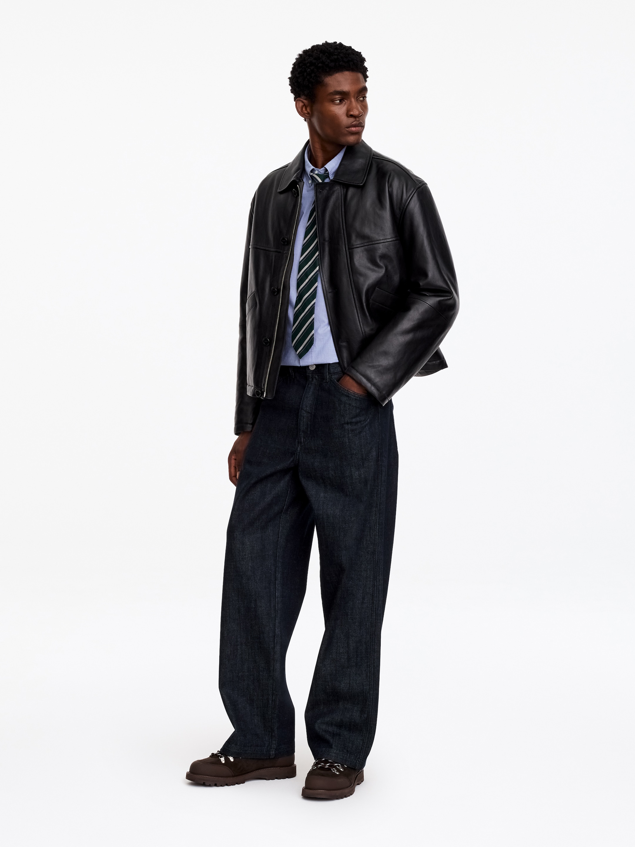 Wide Utility Jeans - Dark blue - Loose fit - men - StillMedia/Lookbook - 4