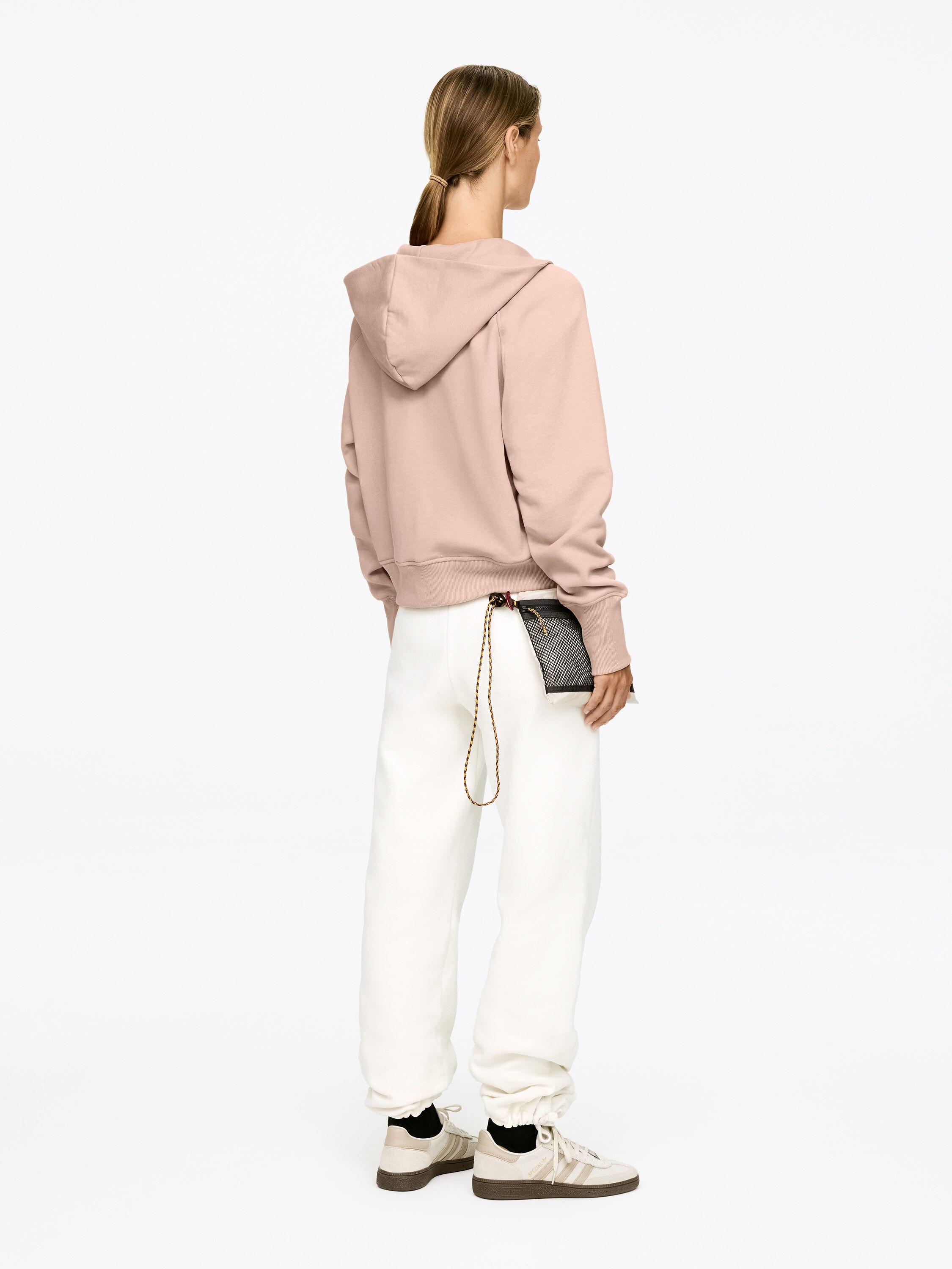 Sweat à capuche demi-zippé - Beige - Femme - StillMedia/Lookbook - 6