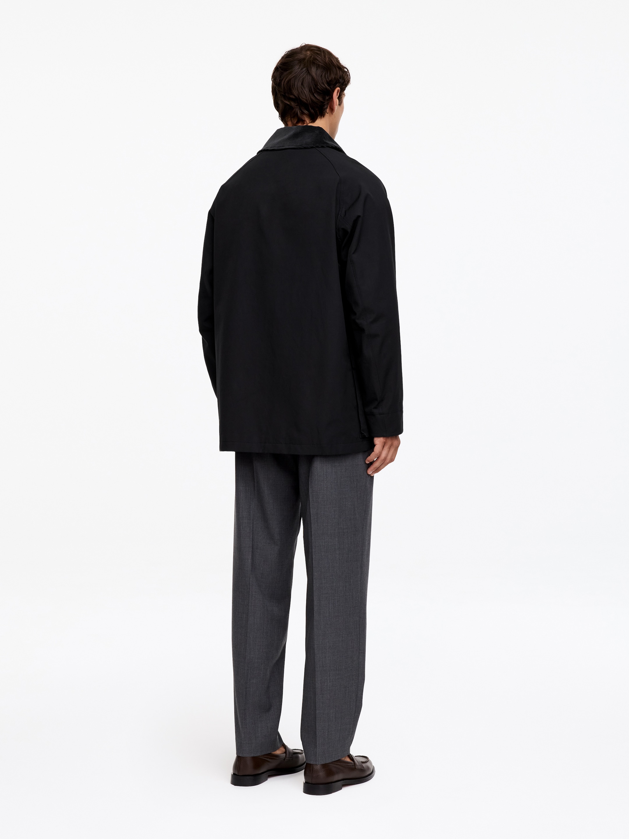 Manteau ciré mi-long - Noir - Relaxed fit - men - StillMedia/Lookbook - 8