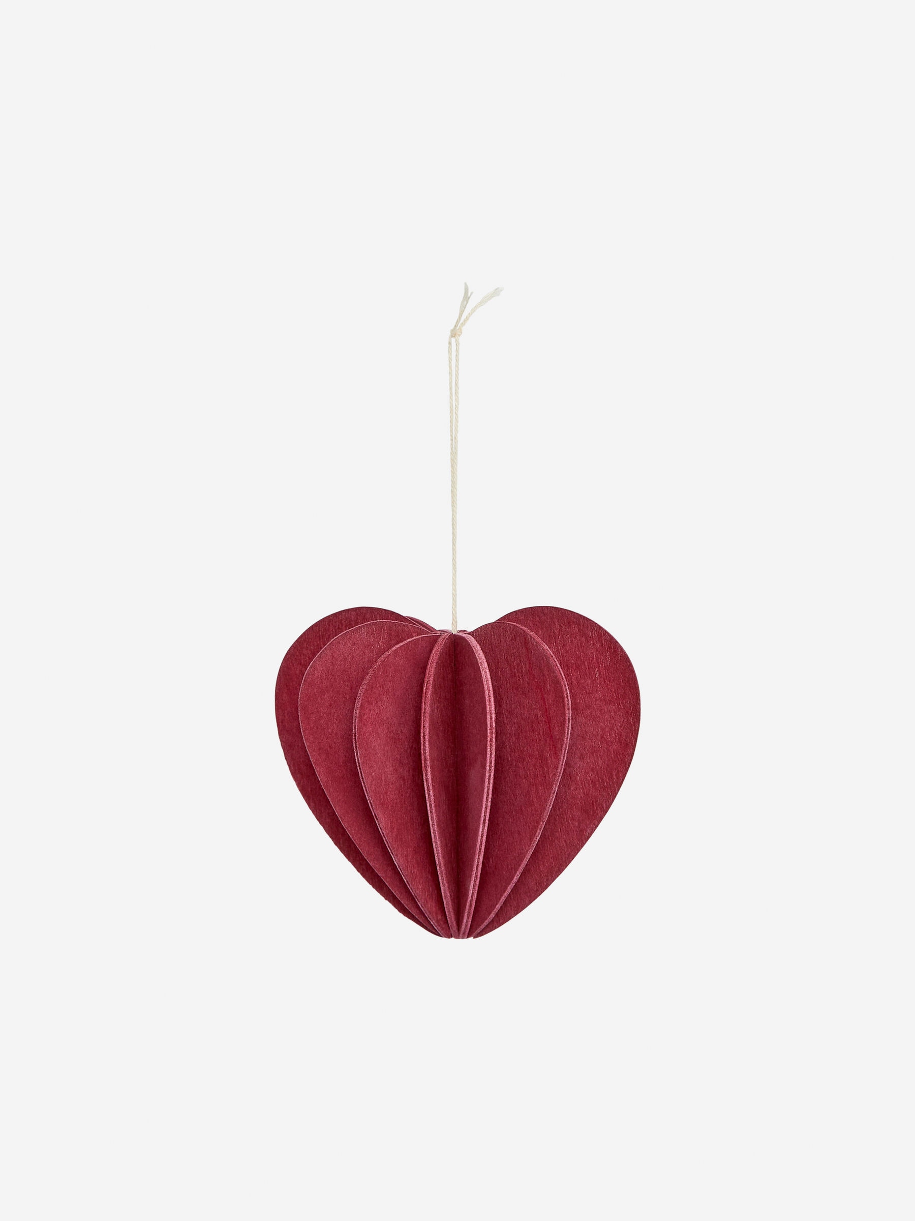 Lovi Heart Decoration 7 cm-#9E2D2C-13778