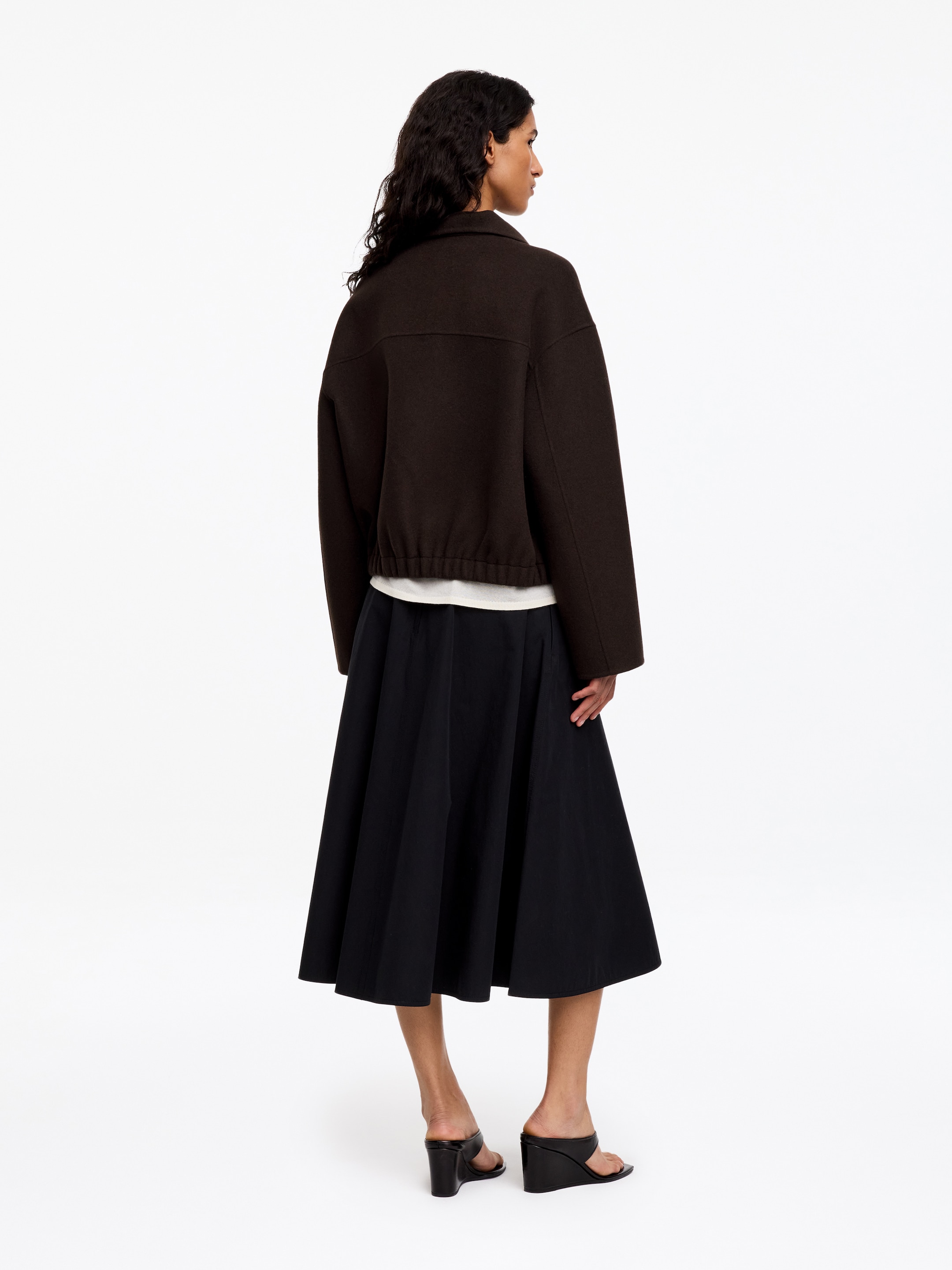 Wool-Blend Doublé Overshirt - Dark Brown - Regular fit - women - StillMedia/Lookbook - 6