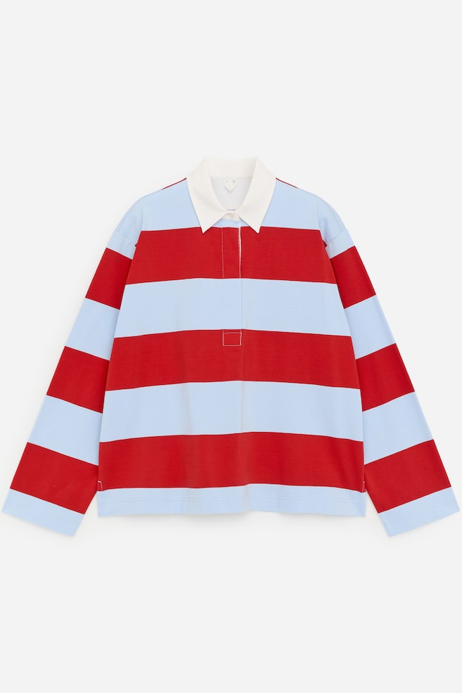 Polo in cotone - Rosso/Blu/Marrone/Bianco - 1