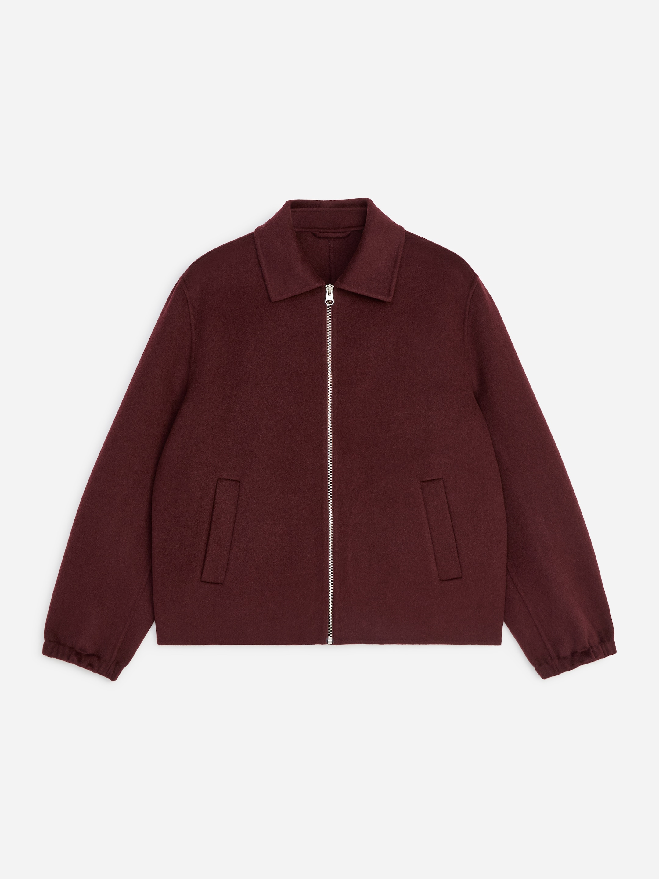 Wool Blend Doublé Jacket - Wine Red - Regular fit - men - StillMedia/DescriptiveStillLife - 1