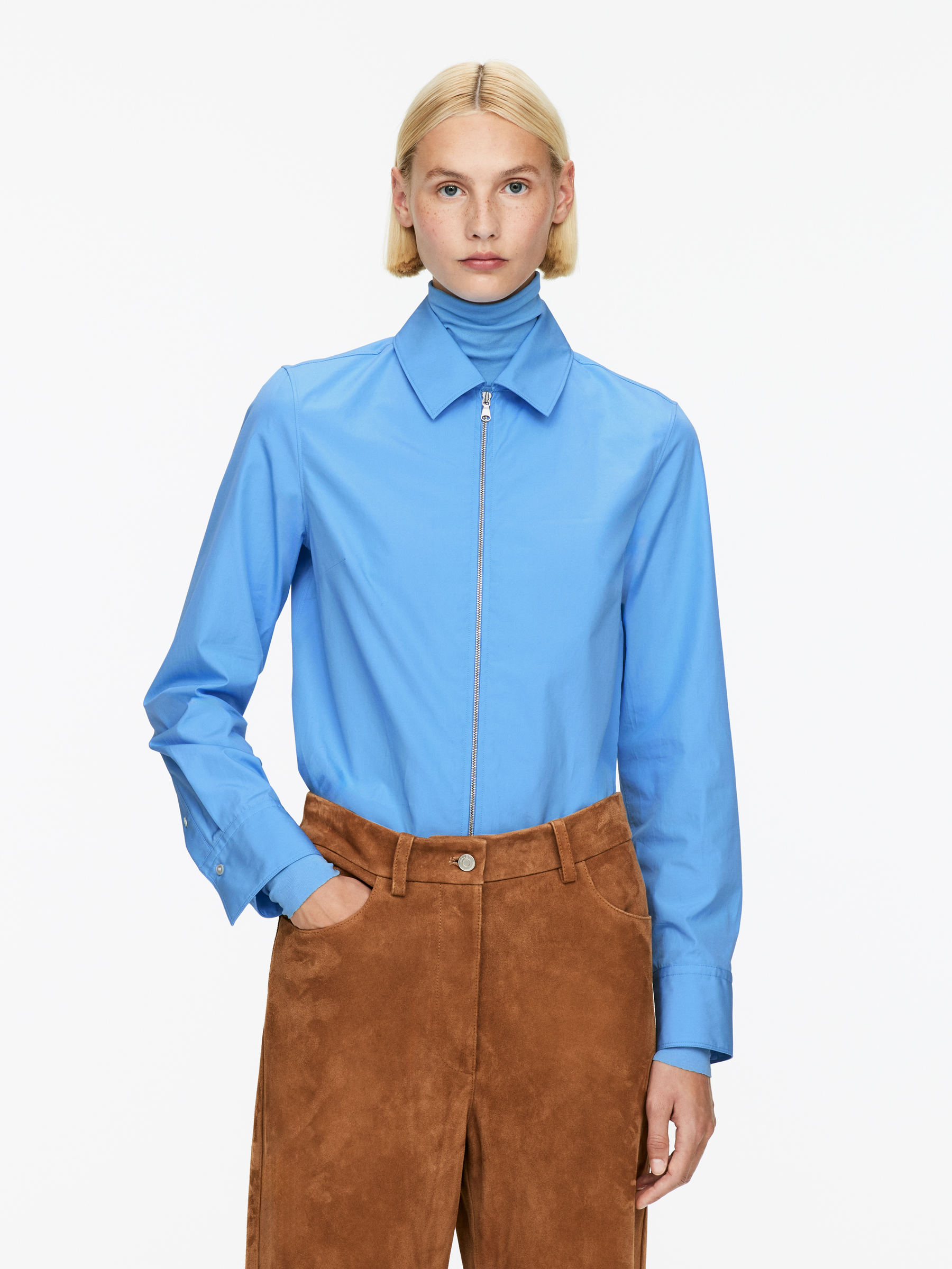 Zip Shirt-#7D9FD9-16305