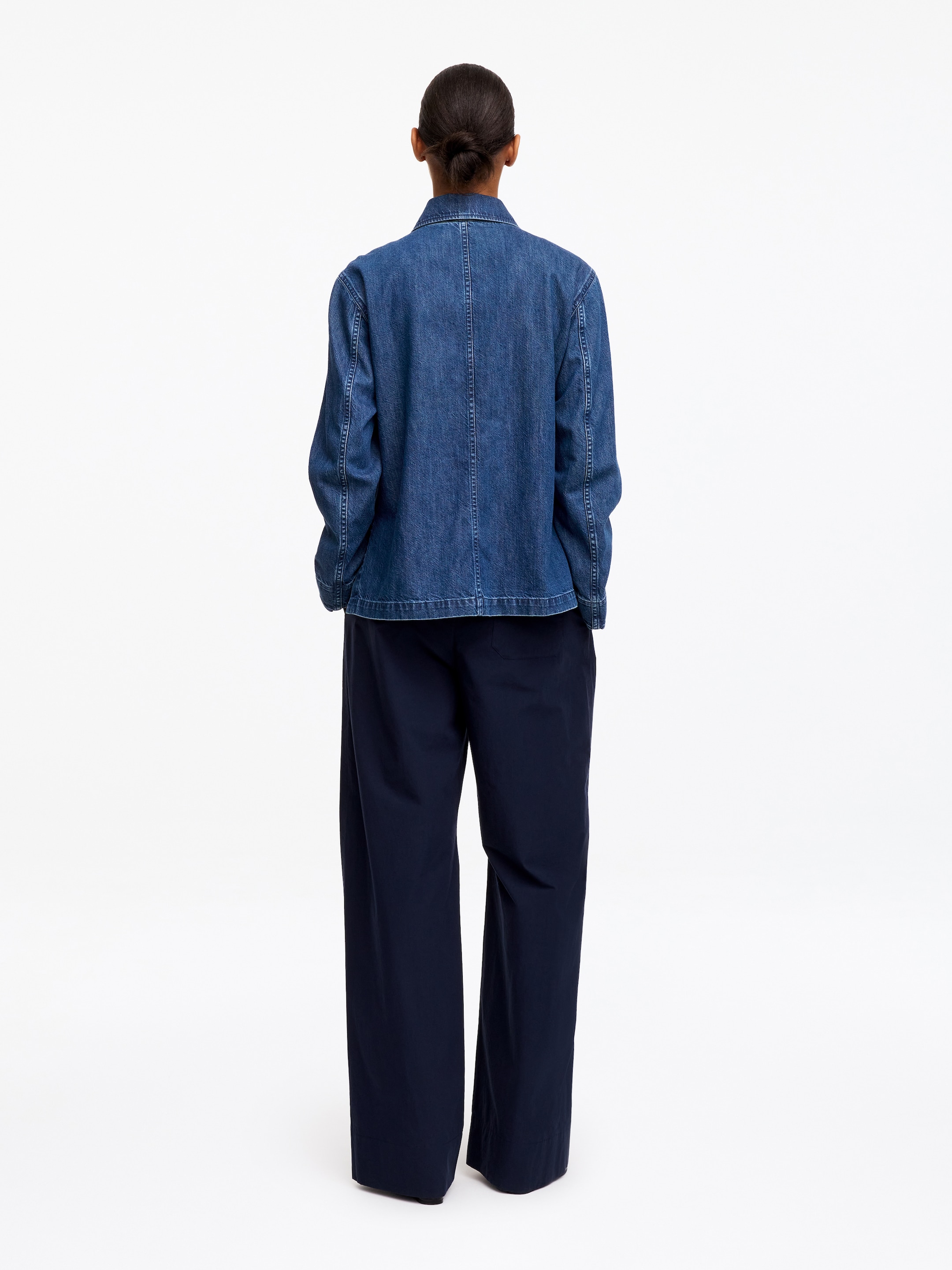 Hemd aus Denim-Twill - Blau - Regular Fit - Damen - StillMedia/Lookbook - 8
