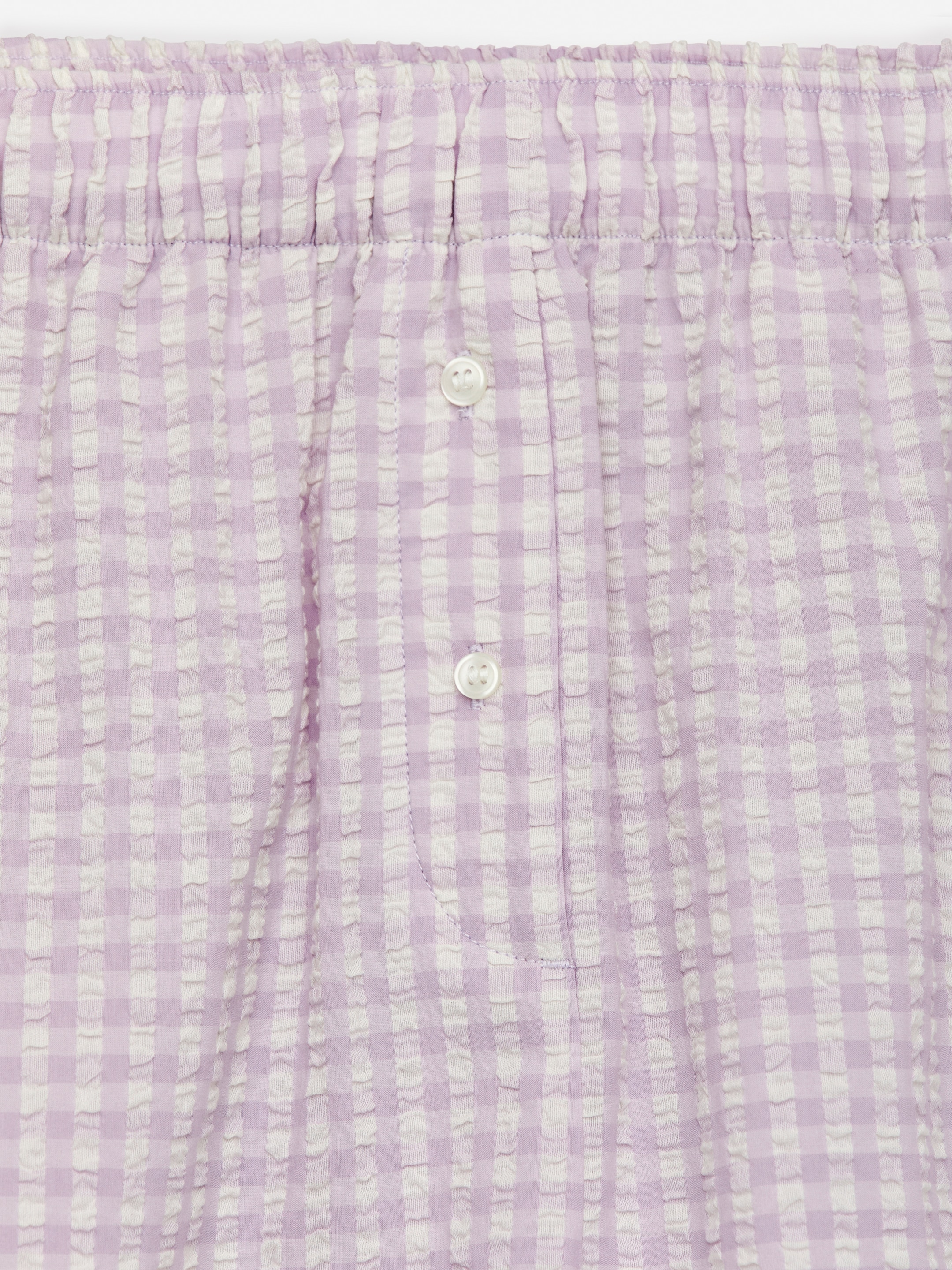 Baumwollshorts - Weiß/Flieder - Regular Fit - Damen - StillMedia/DescriptiveDetail - 2