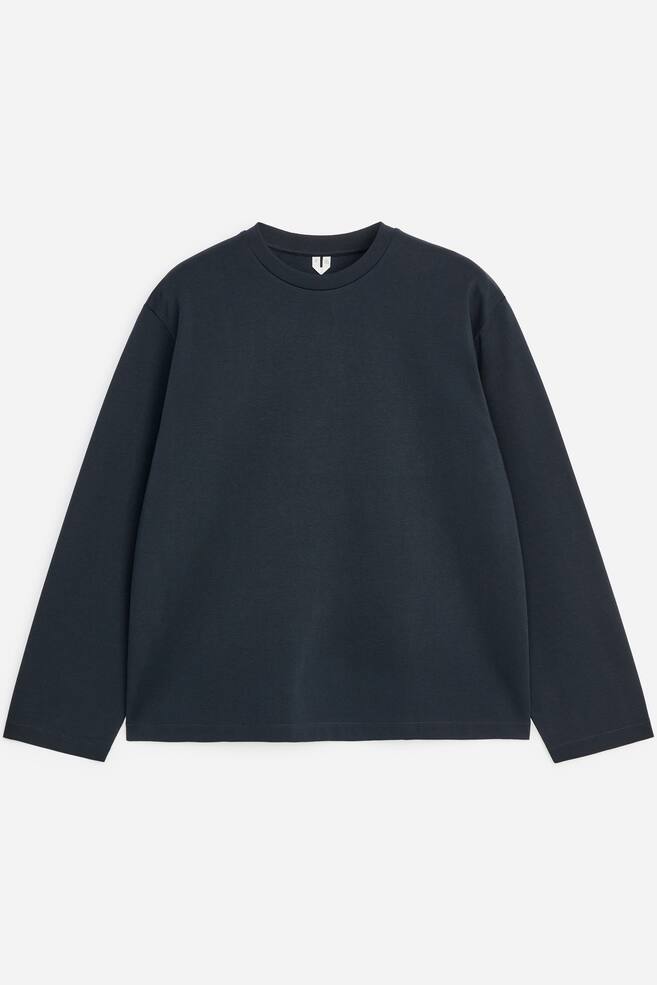 Interlock Long-Sleeve T-Shirt - Dark Blue - 1
