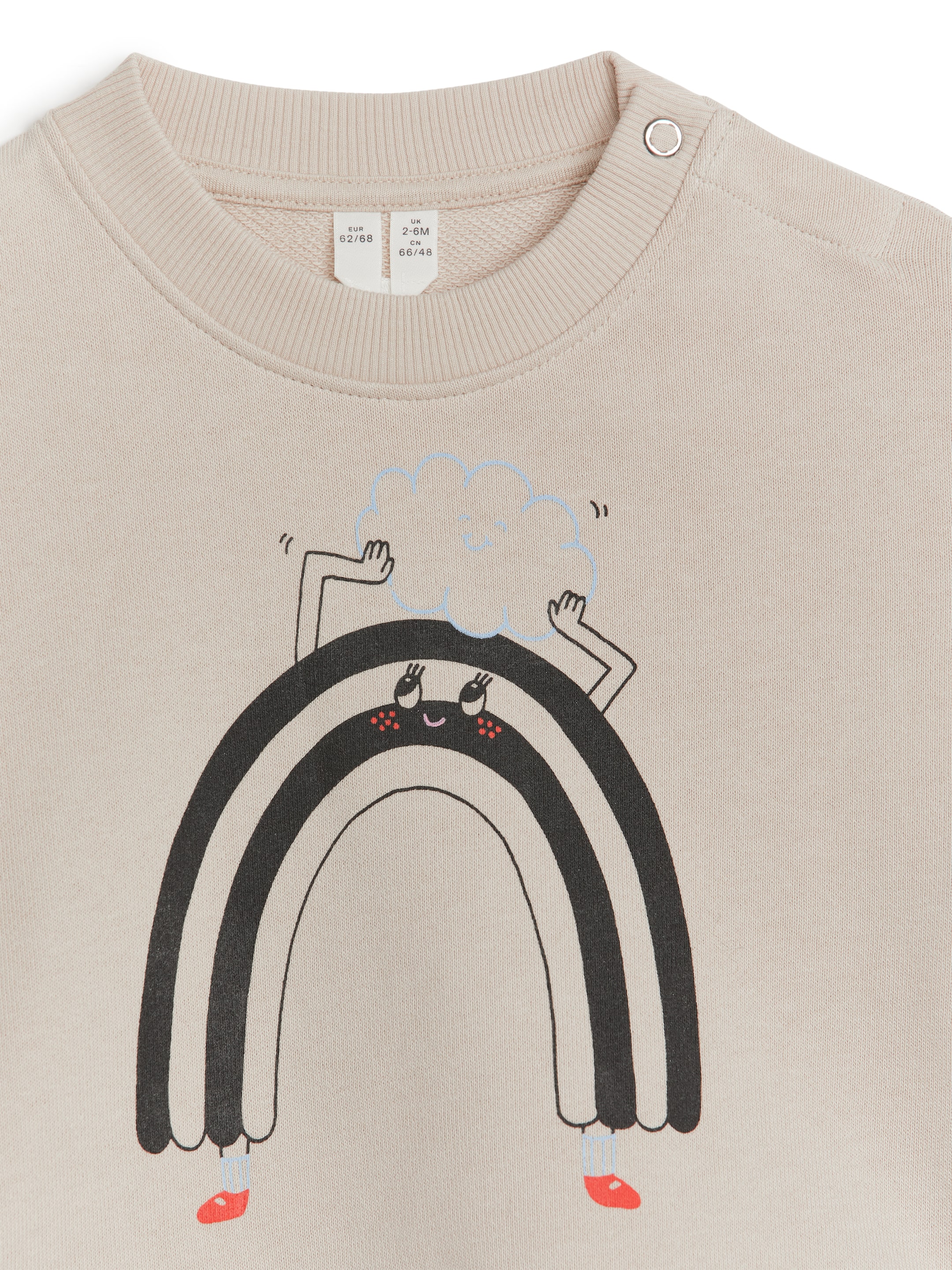 Sweatshirt aus Baumwolle - Beige/Schwarz - Loose Fit - Kinder - StillMedia/DescriptiveDetail - 2
