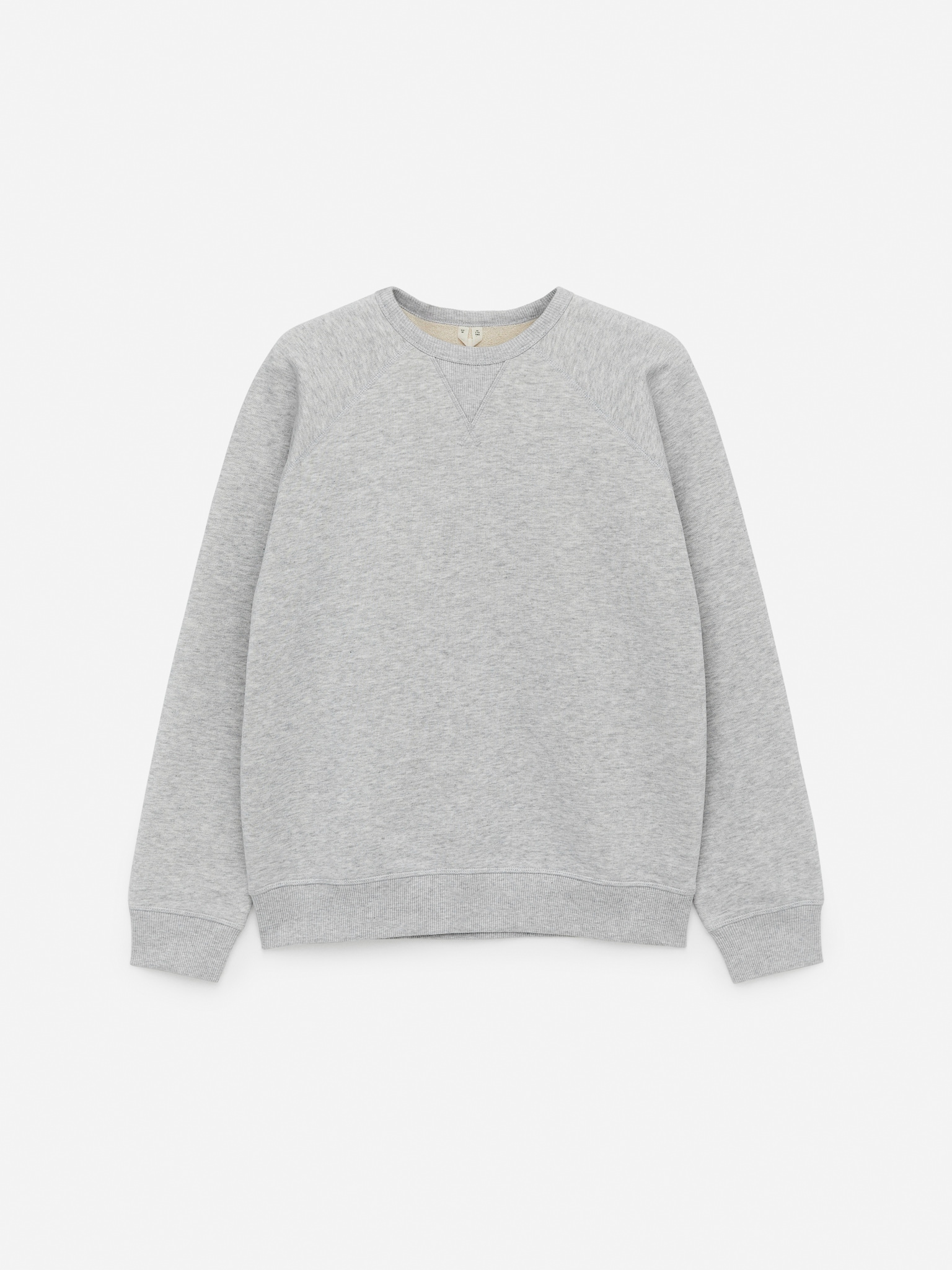 Sweat ample - Gris chiné/Menthe poudrée - 2