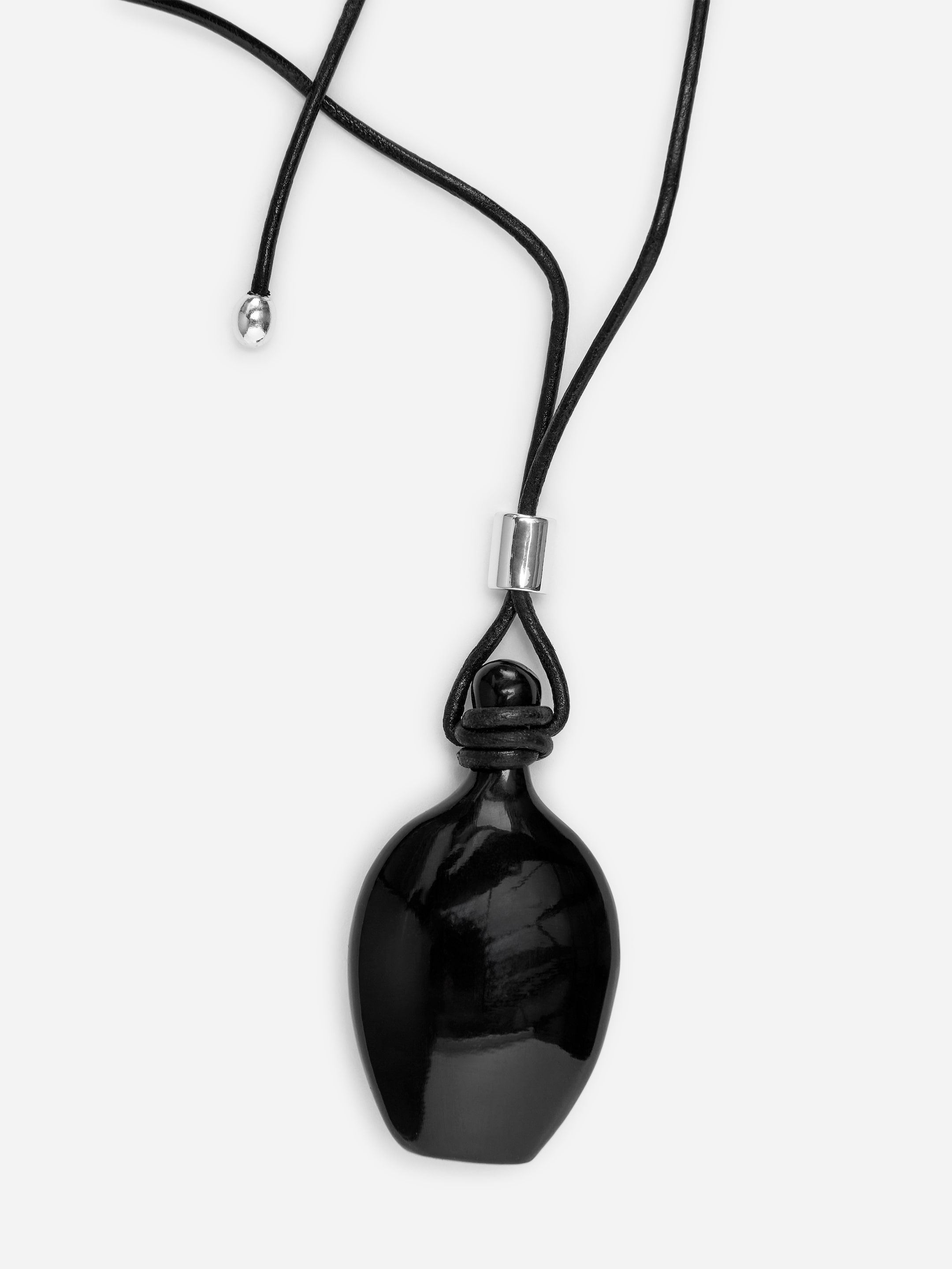 Bottle Pendant Necklace - Black - Women - StillMedia/DescriptiveDetail - 1