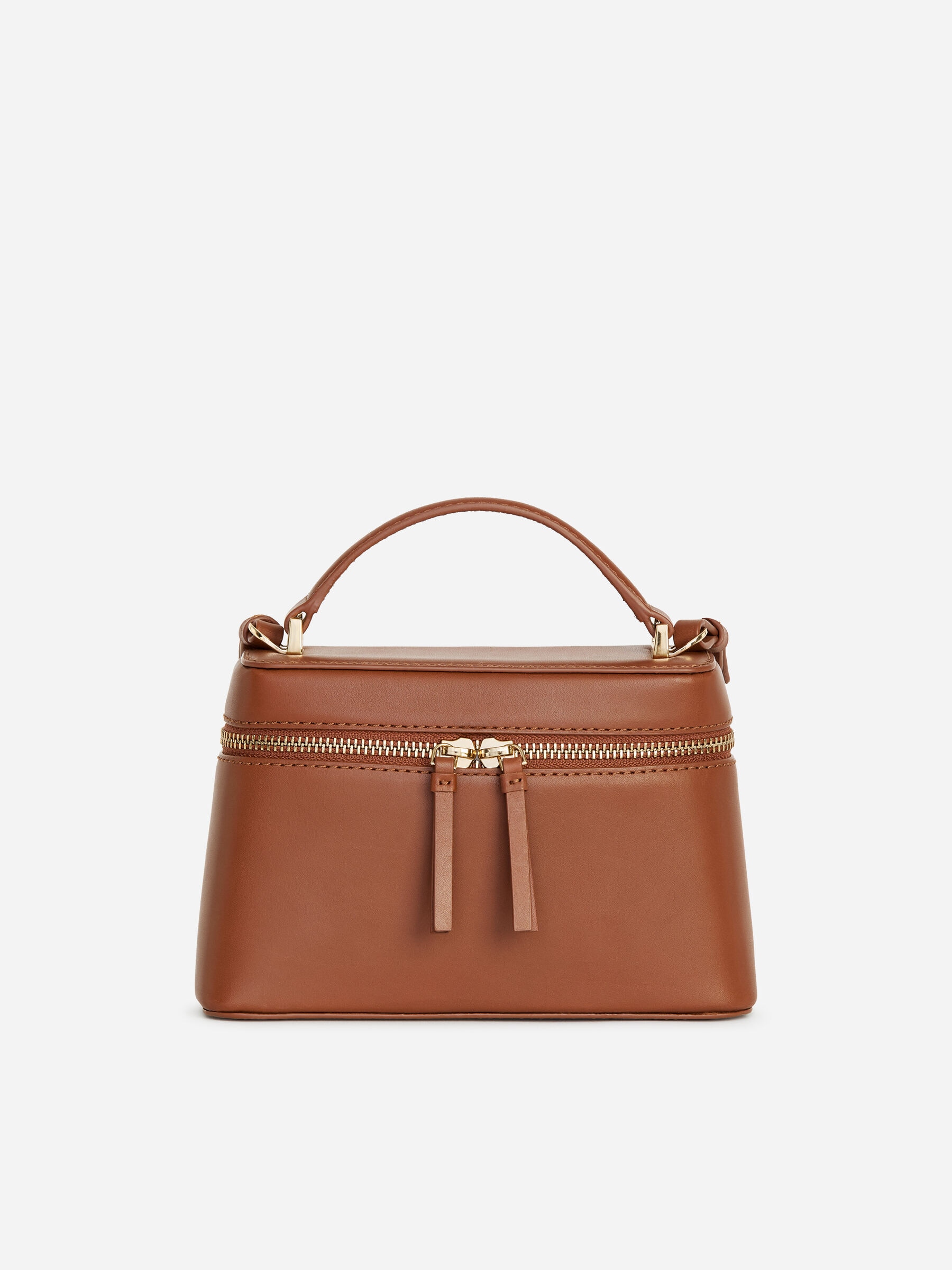Sac en cuir à bandoulière-#876F58-19528
