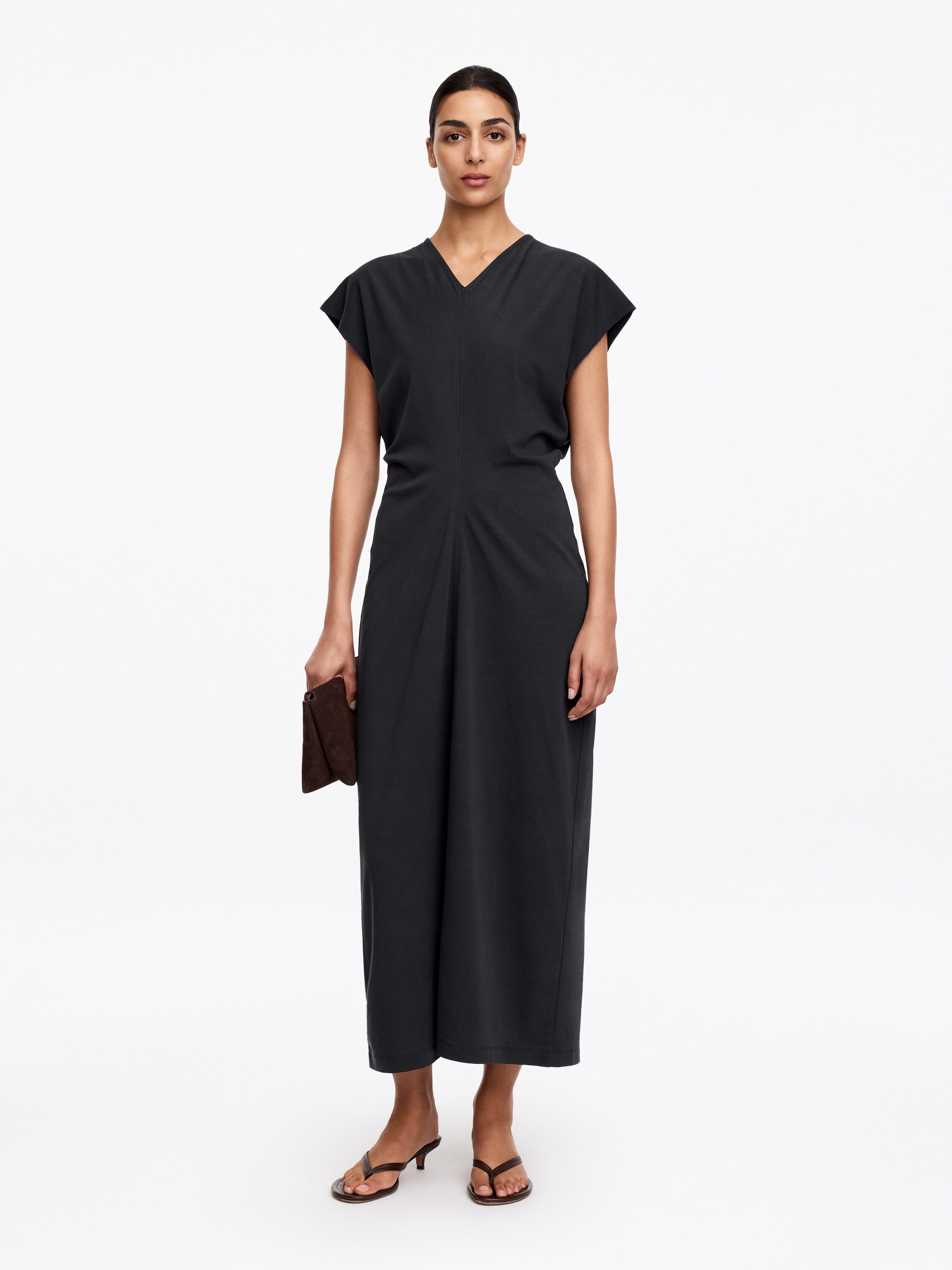 Draped Midi Dress