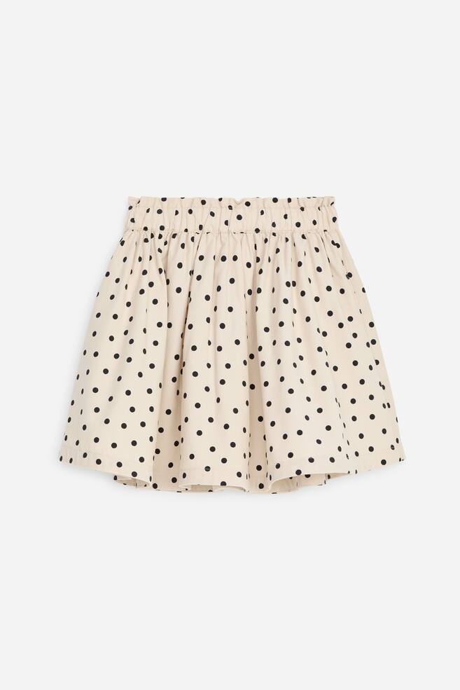 Corduroy Skirt - Beige/Black/Dark Blue/Floral/Dark Blue - 1