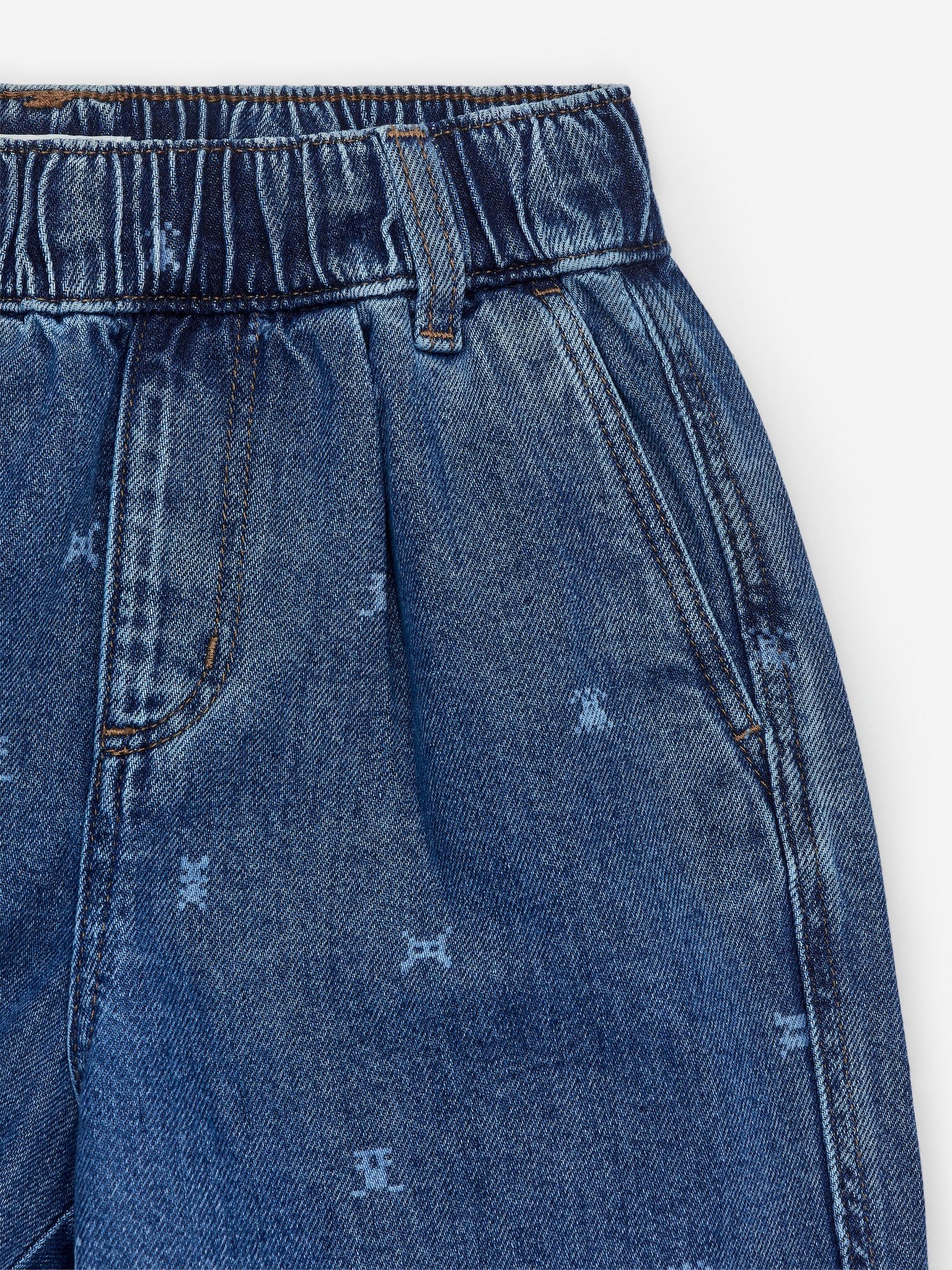 Pantalones denim holgados - Azul - 2