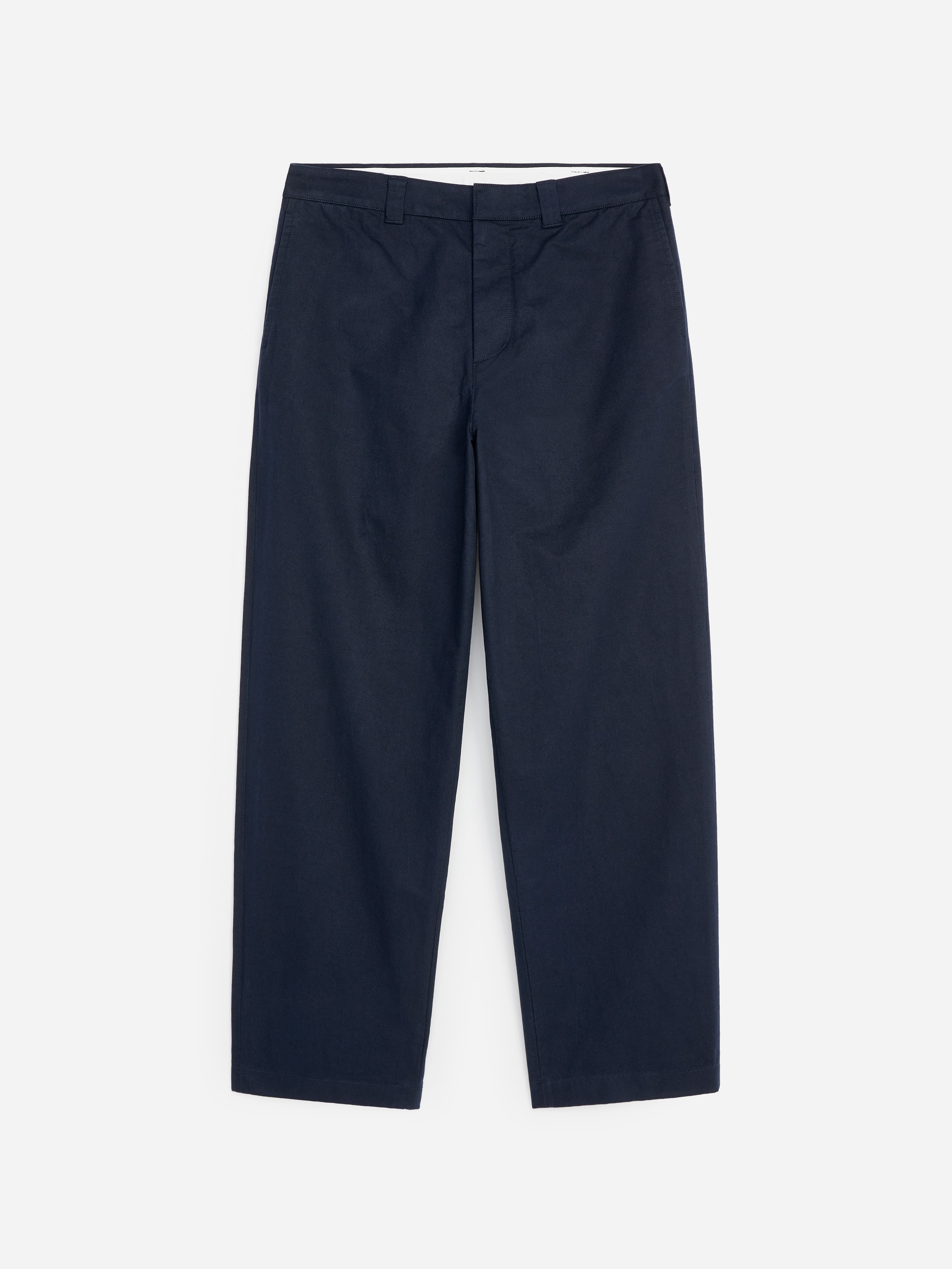 Workwear chino met wijde pijpen - Donkerblauw/Mole