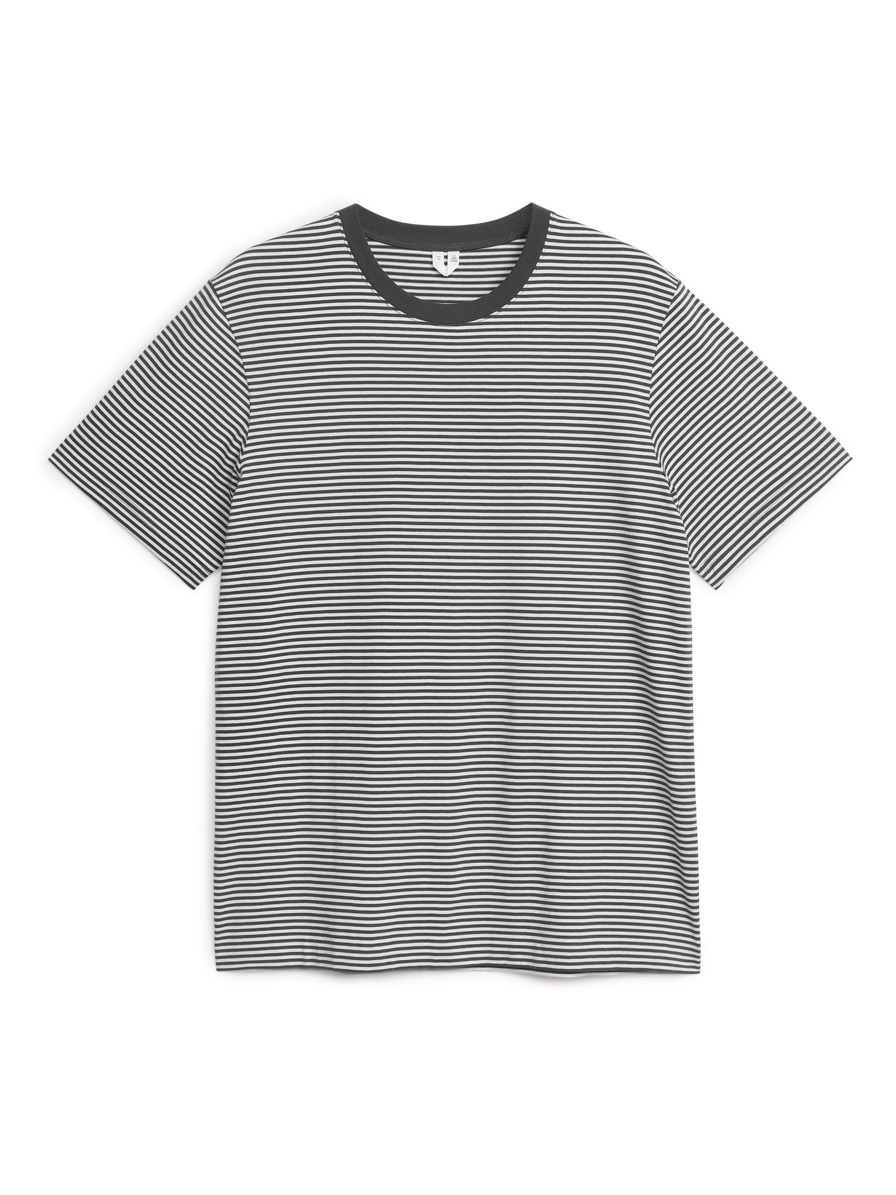 170 GSM Regular T-Shirt - Grey/Striped - Regular fit - Men - StillMedia/DescriptiveStillLife - 1
