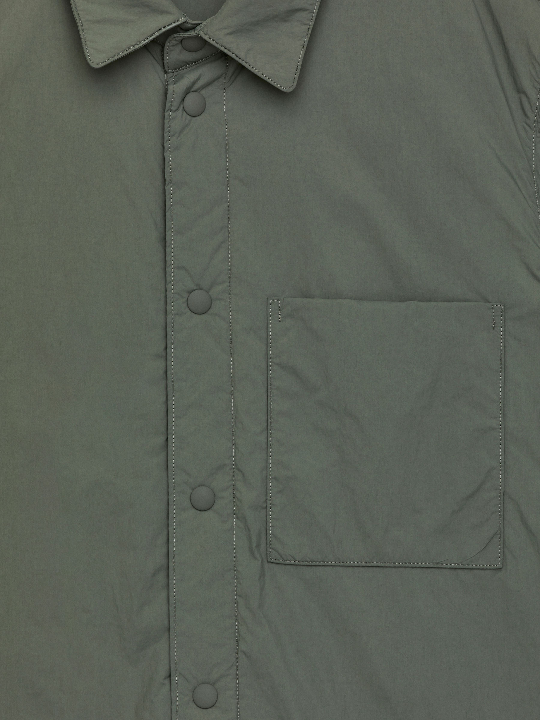 Light-Padded Overshirt - Green - Regular fit - Men - StillMedia/DescriptiveDetail - 1