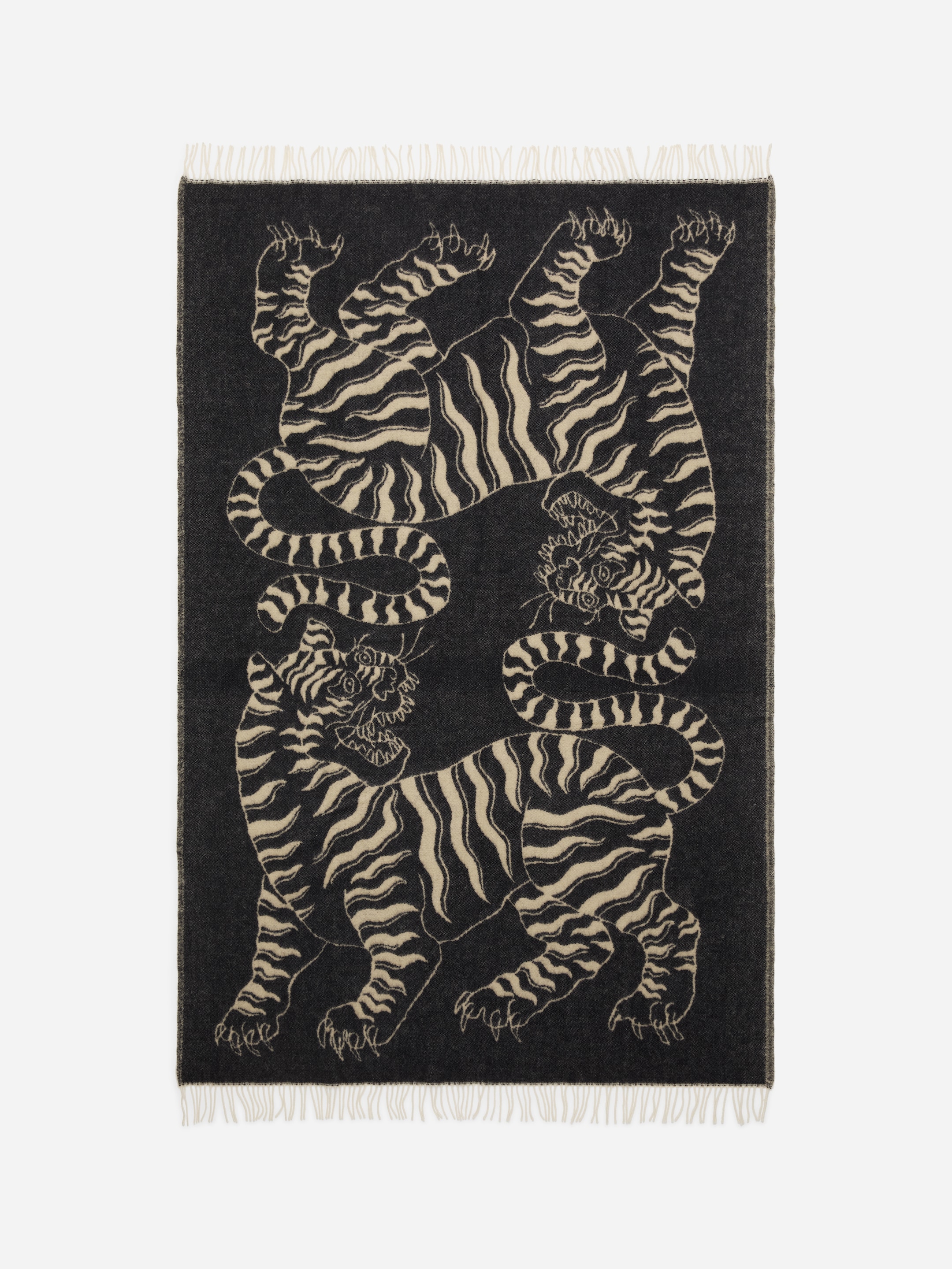 Klippan Wool Blanket - Beige/Black - homeware - StillMedia/DescriptiveStillLife - 1
