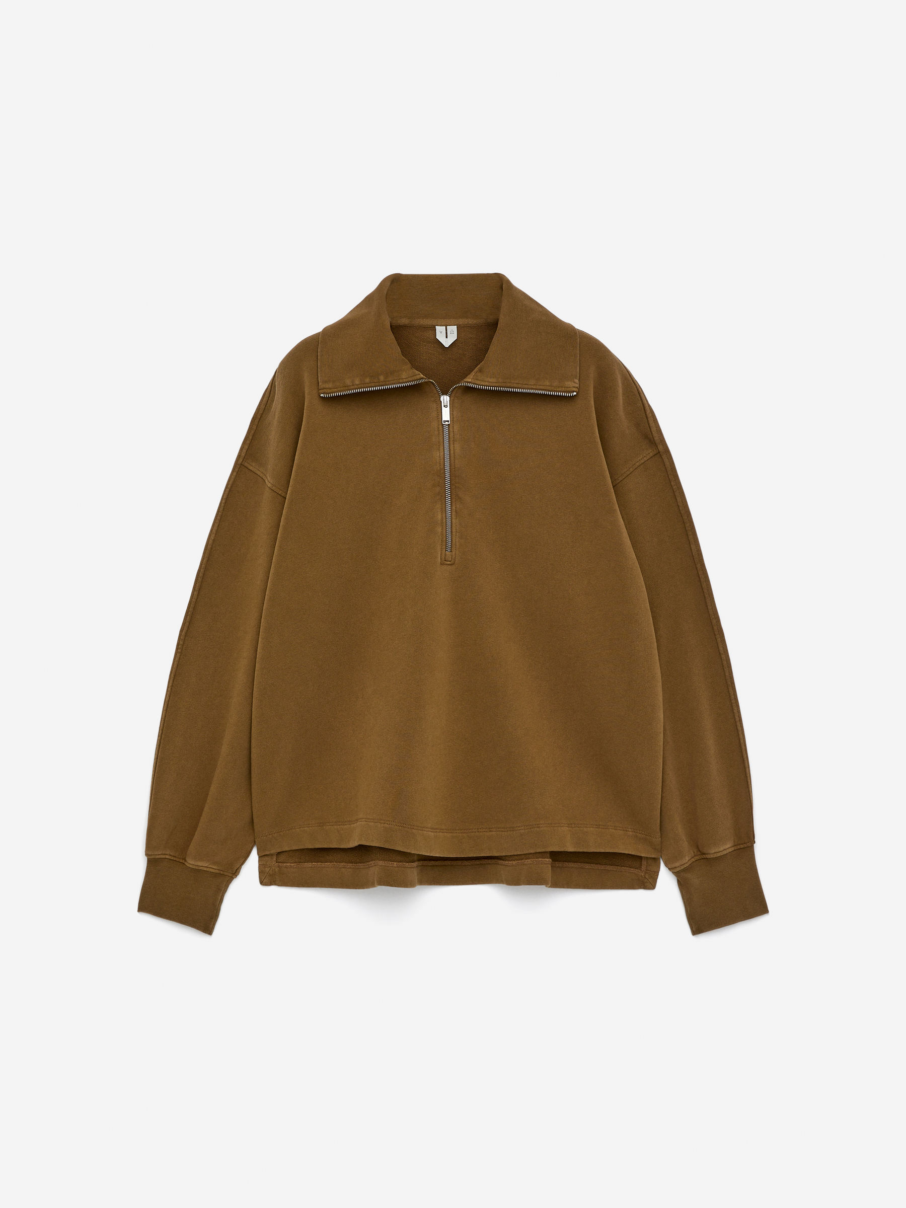 Half-Zip Sweatshirt-#6D5535-16610