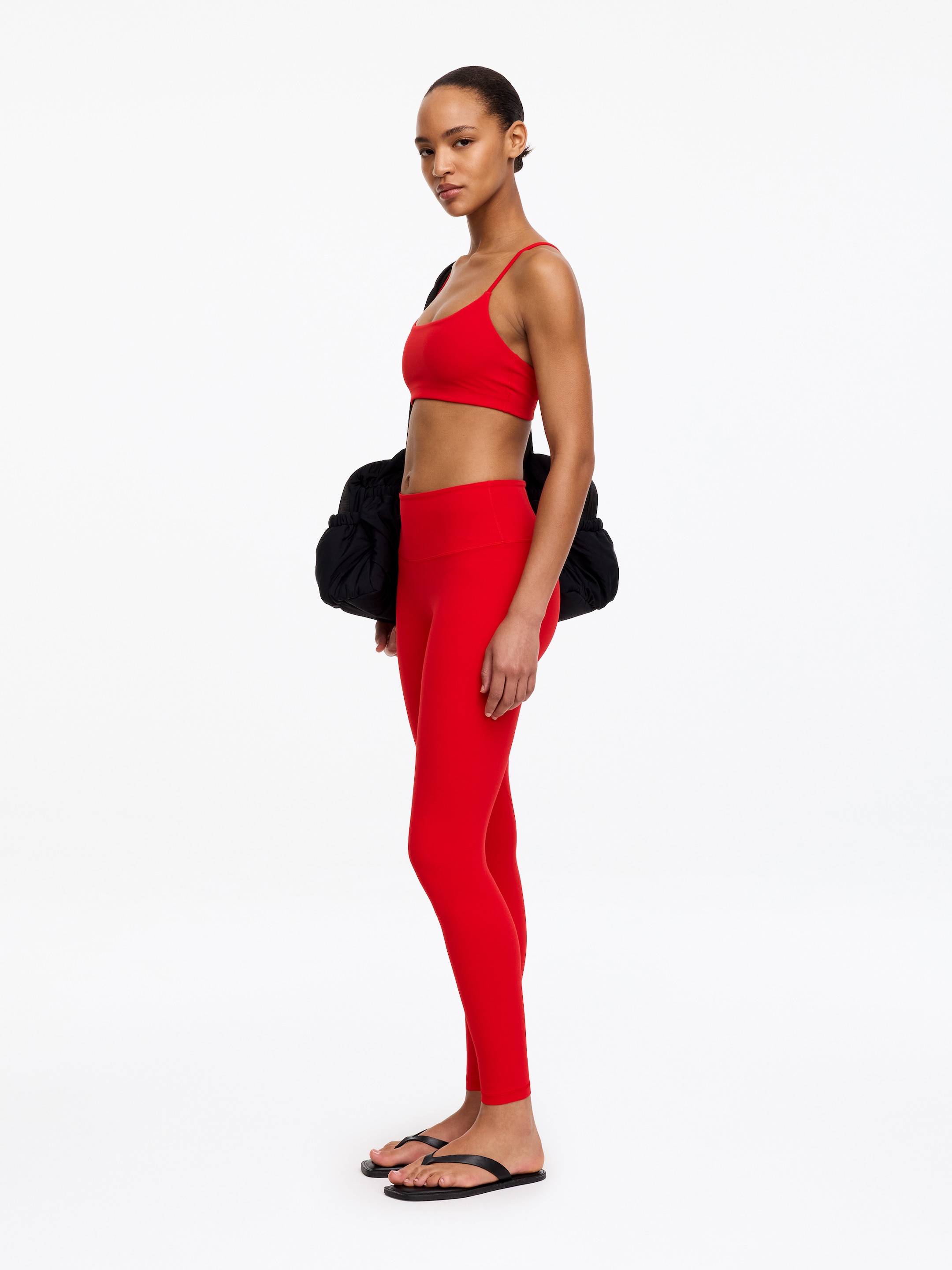 Soft Active Leggings - Red - Slim fit - Women - StillMedia/Lookbook - 2