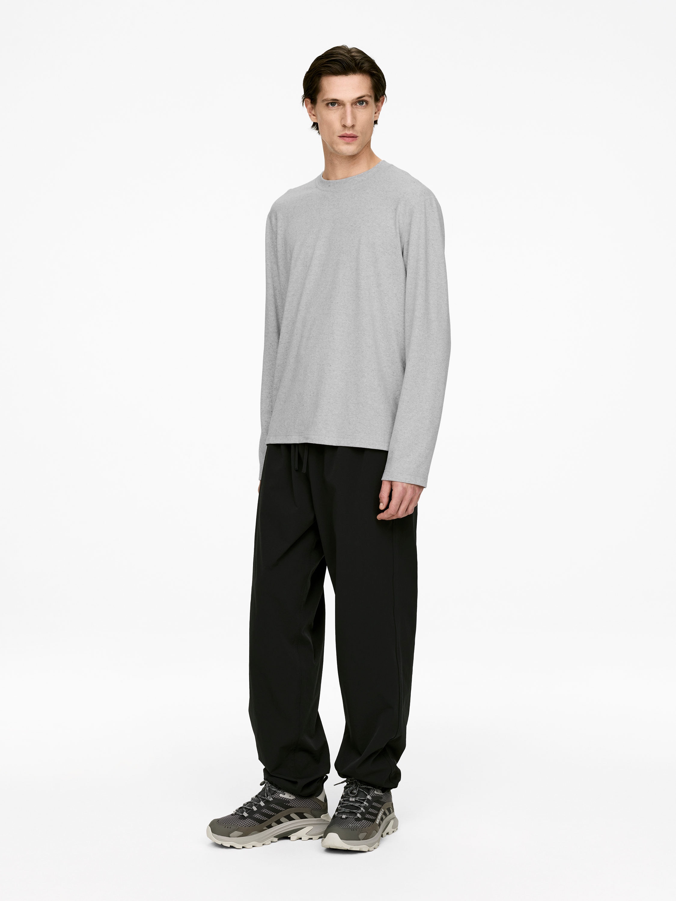Long-Sleeve T-Shirt - Grey Melange - Regular fit - Men - StillMedia/Lookbook - 3