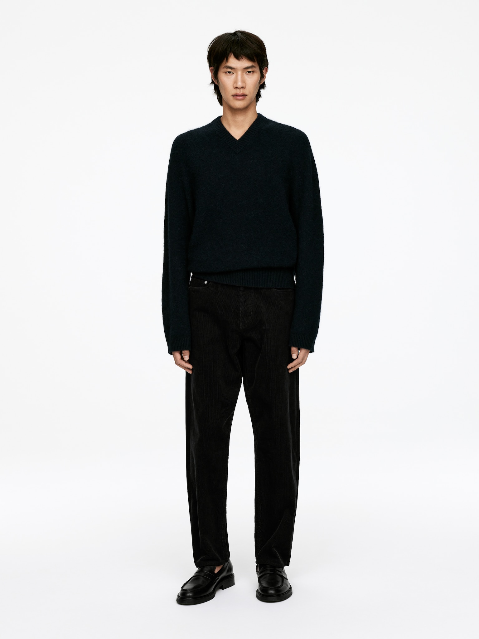 Pantaloni AMPI in velluto a coste - Nero/Marrone/Talpa chiaro