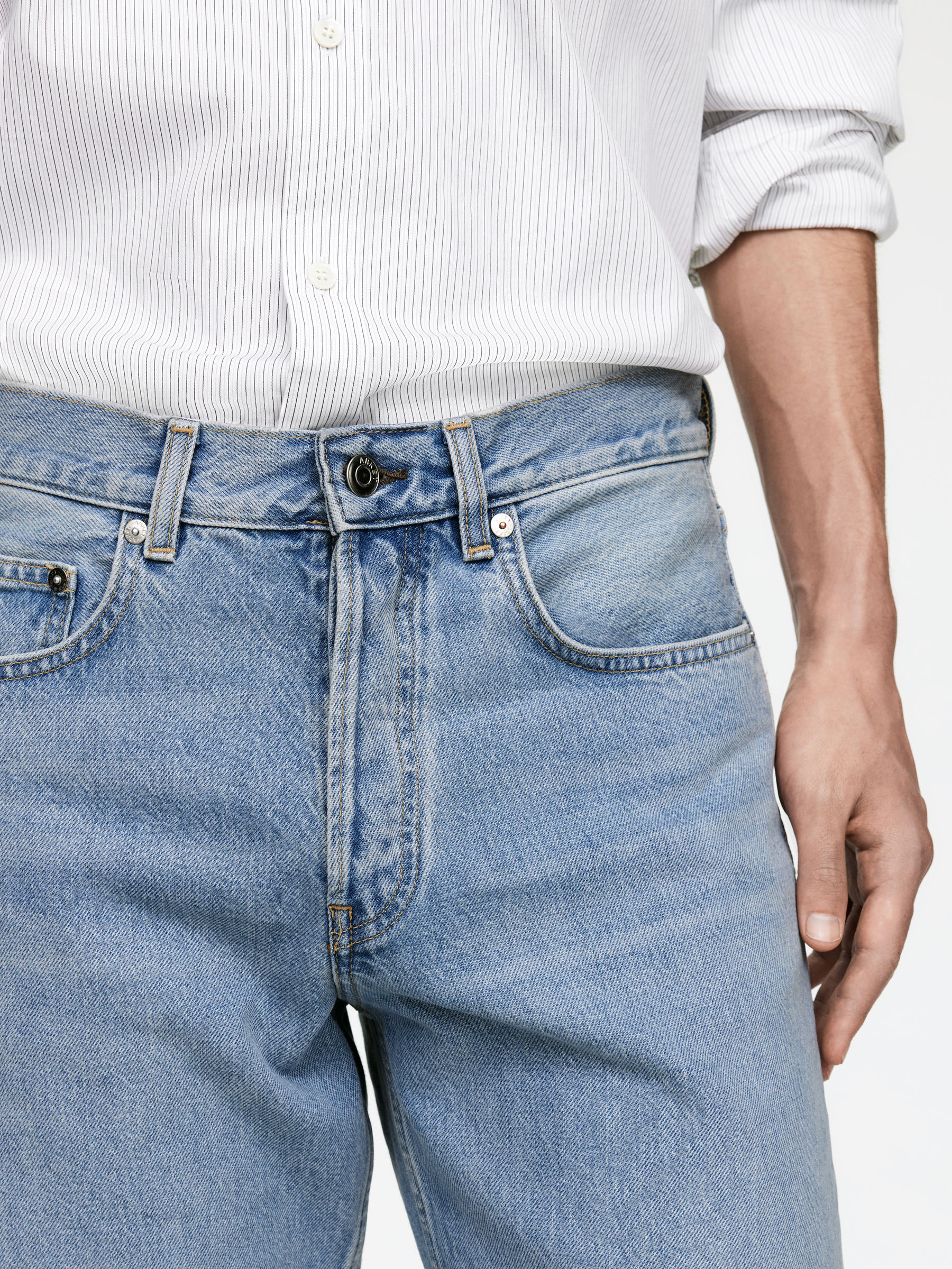 OCEAN Loose Straight Jeans - Blue - Loose fit - Men - StillMedia/Lookbook - 7