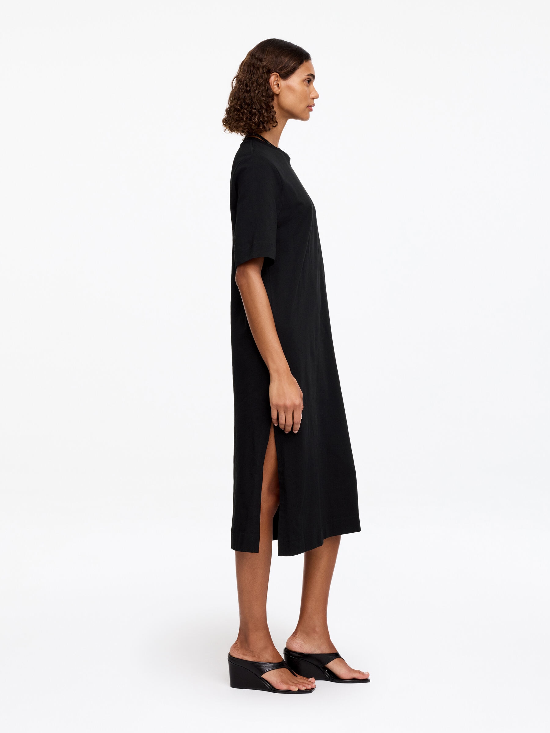 T-Shirt Dress - Black - Loose fit - Women - StillMedia/Lookbook - 6