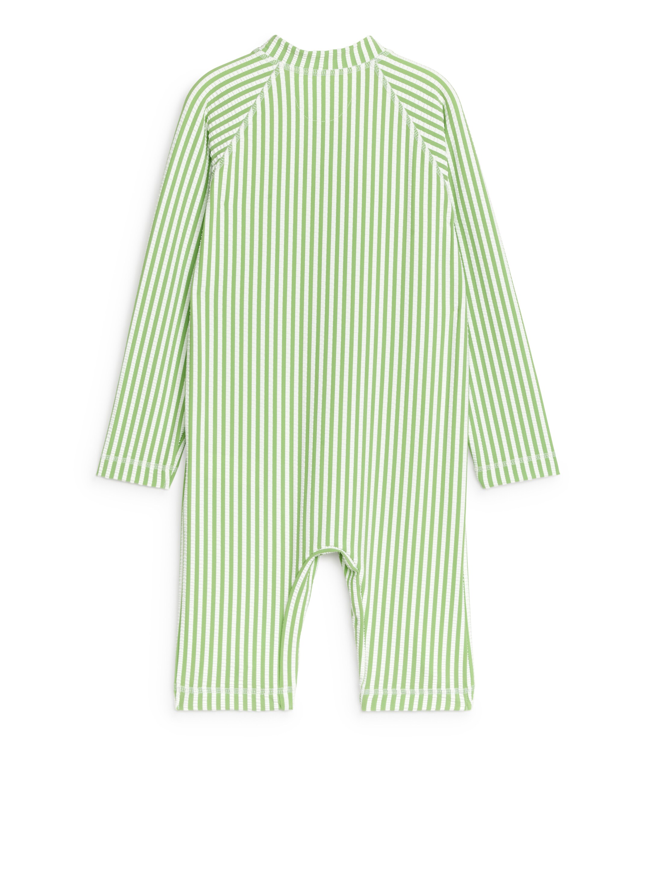 Agrandir l'image: Combinaison de natation longue en seersucker UV - Vert/Blanc - ENFANT | H&M FR 2