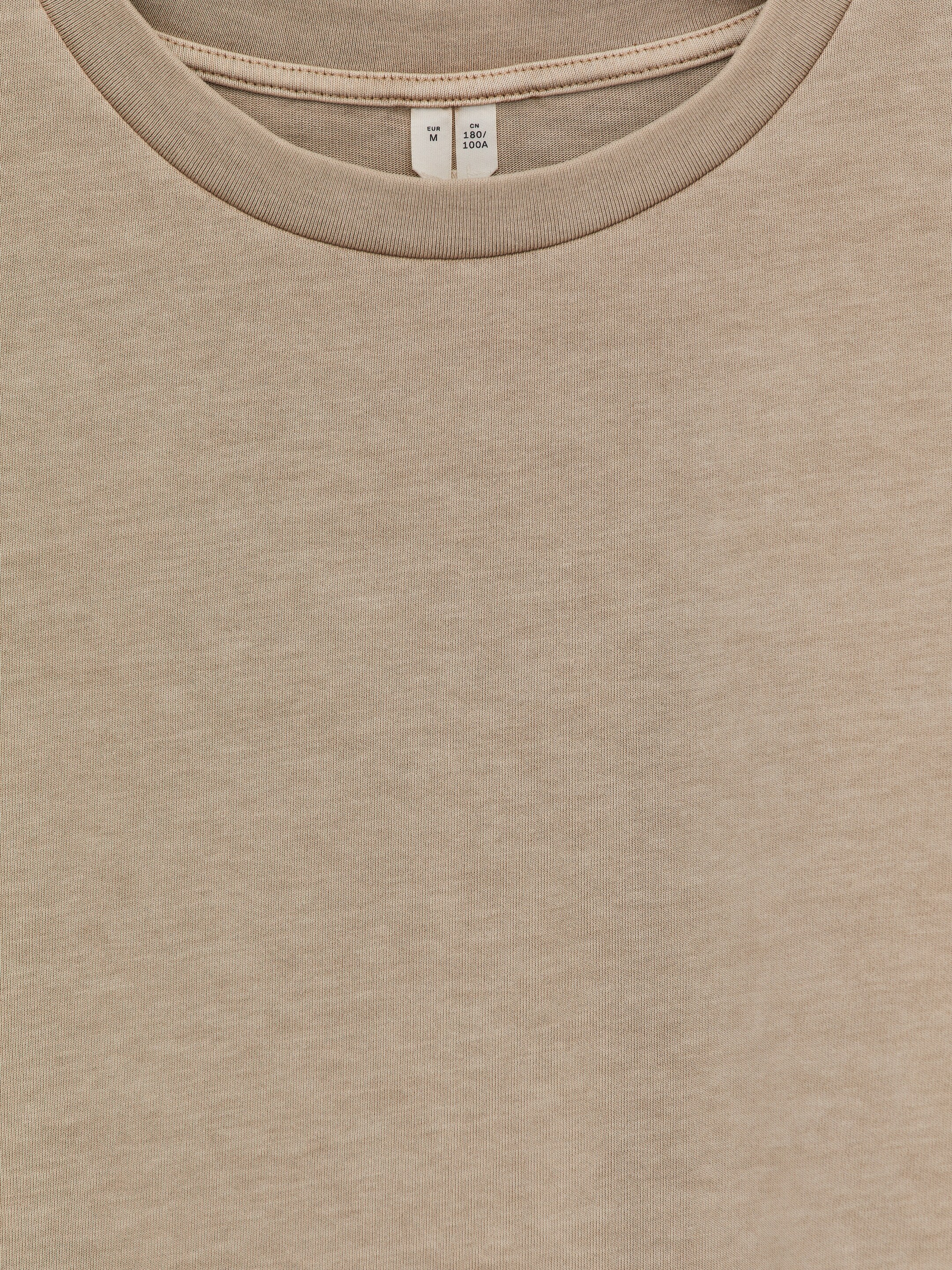 Visa större bild: T-shirt med lös passform - Beige - HERR | H&M SE 6