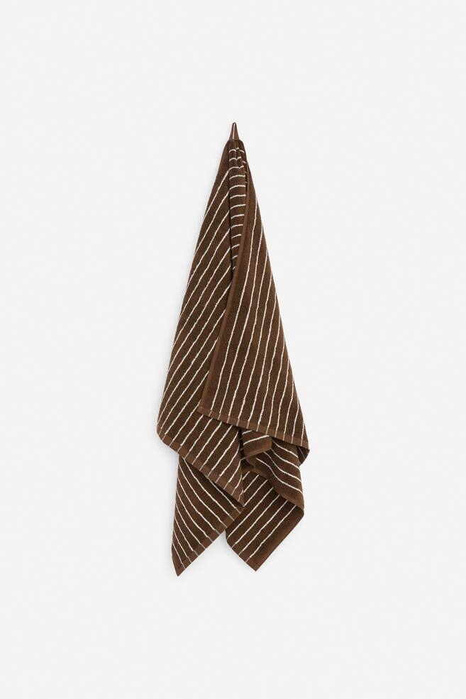 Bath Towel 70 x 140 cm - Brown/White/Sage/Black/Off White/Black/Bright Blue/Light Beige - 1
