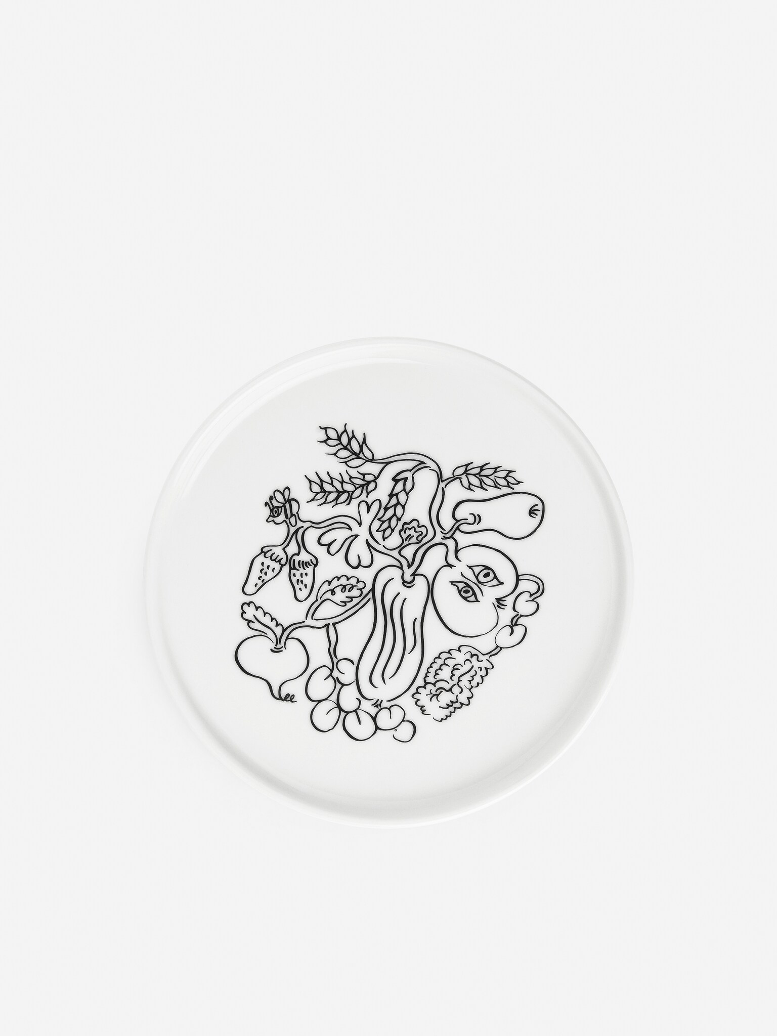 Bord van ARKET CAFÉ - Wit/zwart