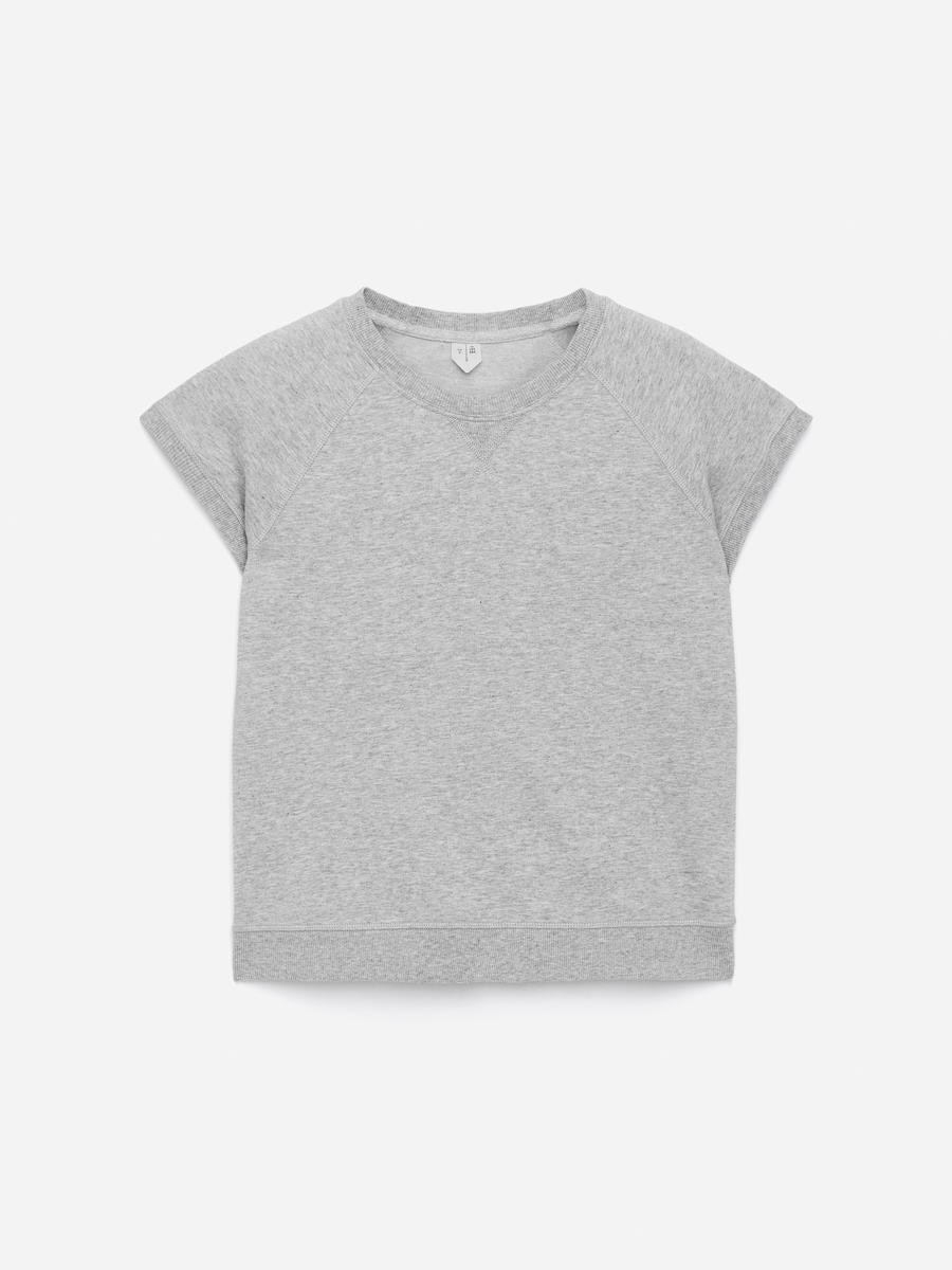 ARKET Women's  Raglan-Sleeve T-Shirt Grey,  size XXS