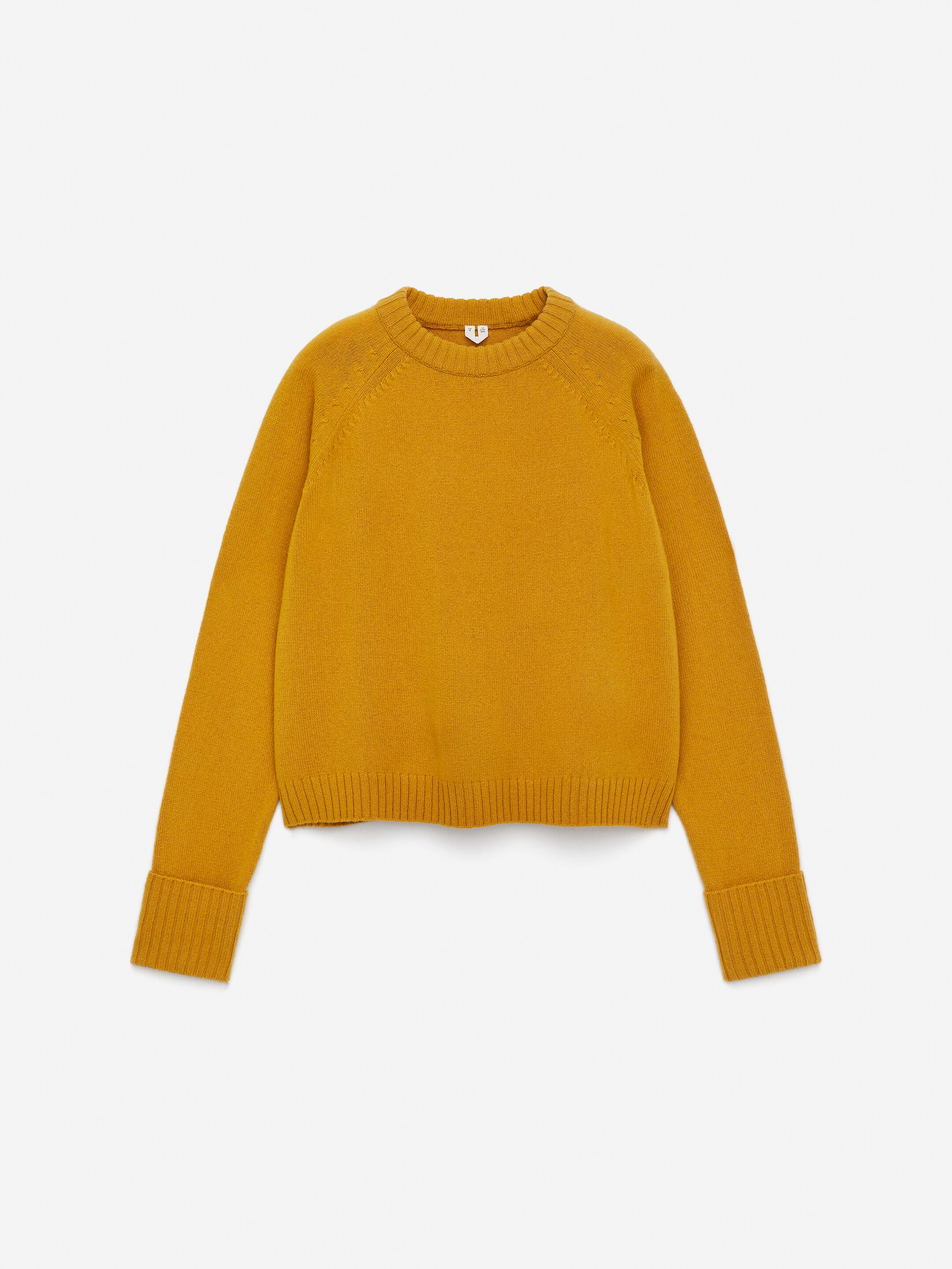 Vis større bilde: Ullgenser med brettede ermer - Mørkegul - DAME | H&M NO 5