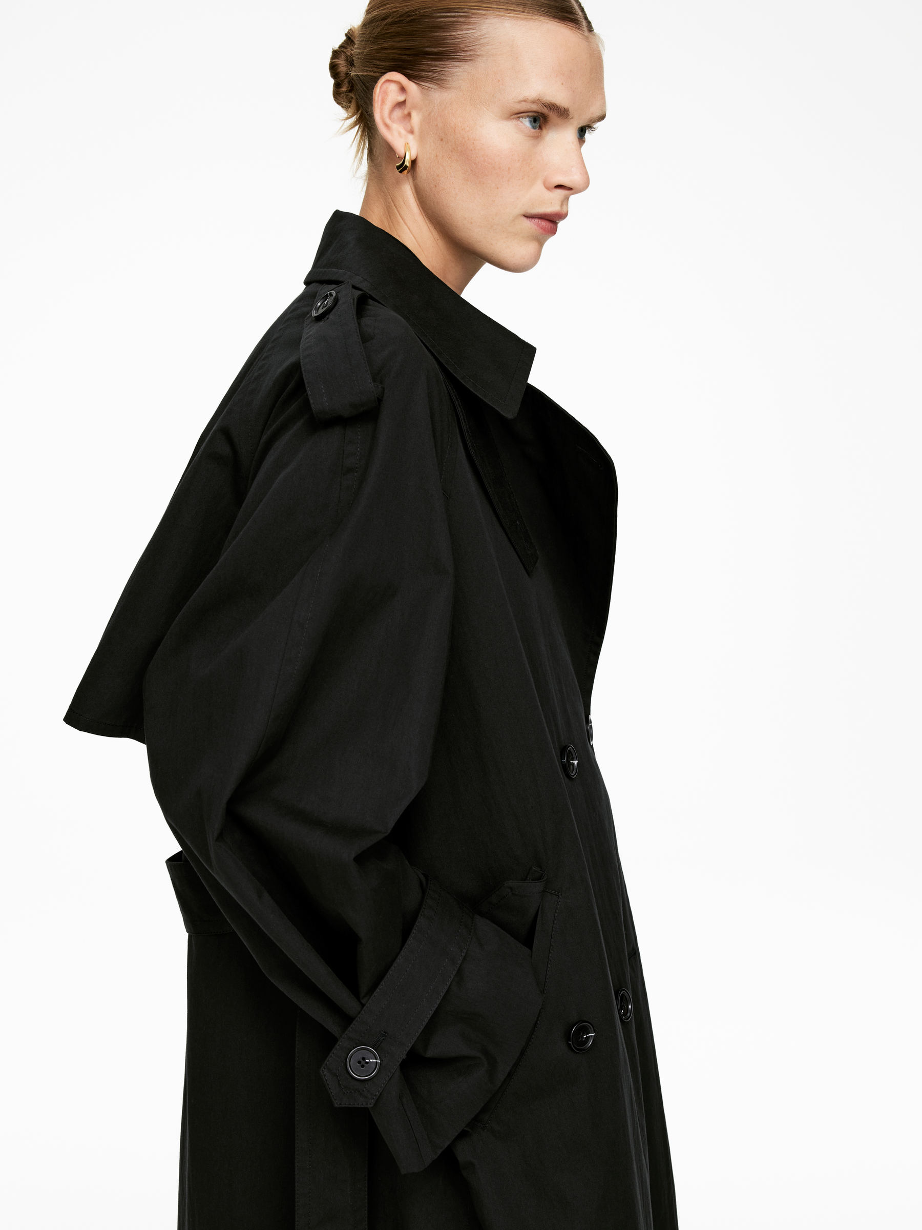 Oversized Trench Coat - Black - Oversized - Women - StillMedia/Lookbook - 8